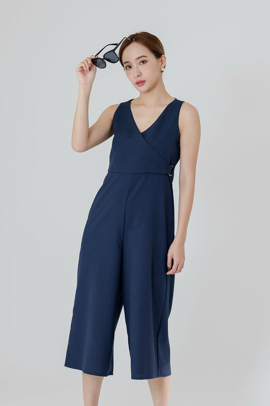 Frida Wrap Jumpsuit - Navy