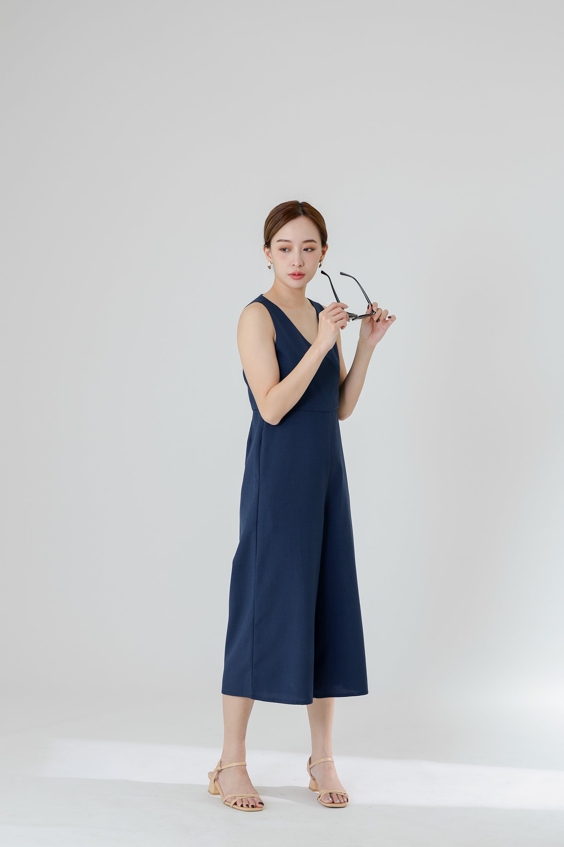 Frida Wrap Jumpsuit - Navy