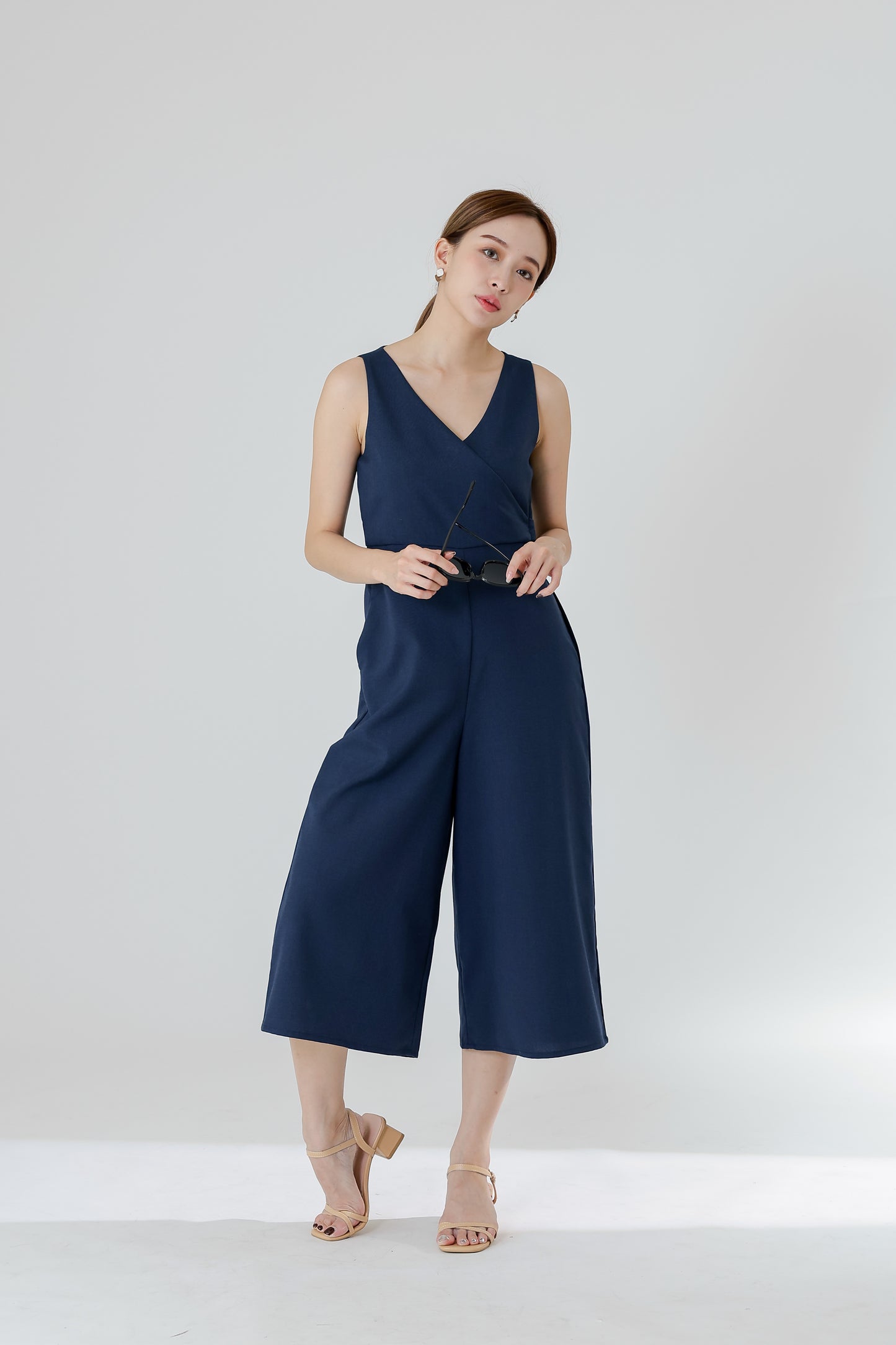Frida Wrap Jumpsuit - Navy