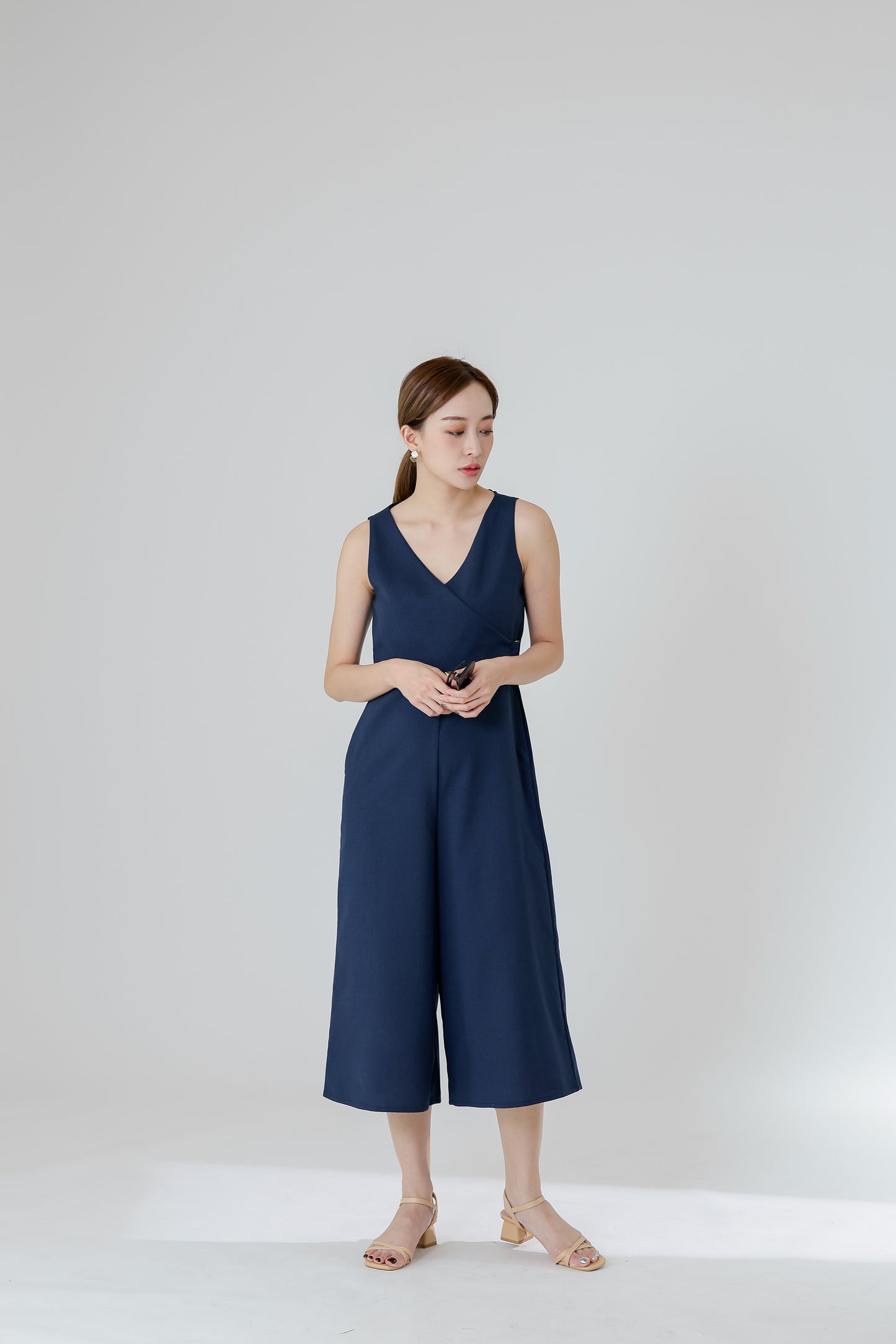 Frida Wrap Jumpsuit - Navy
