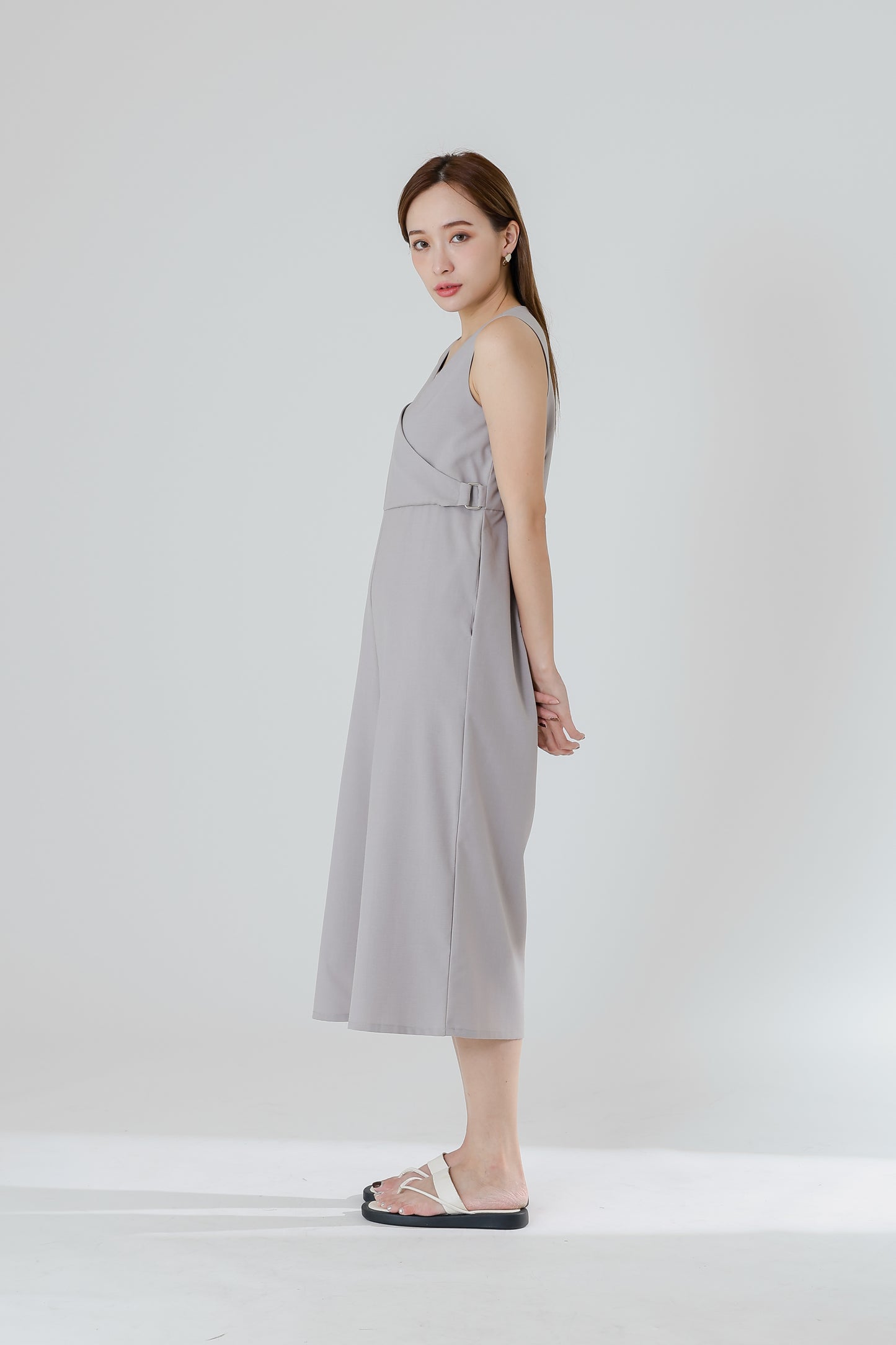 Frida Wrap Jumpsuit - Taupe