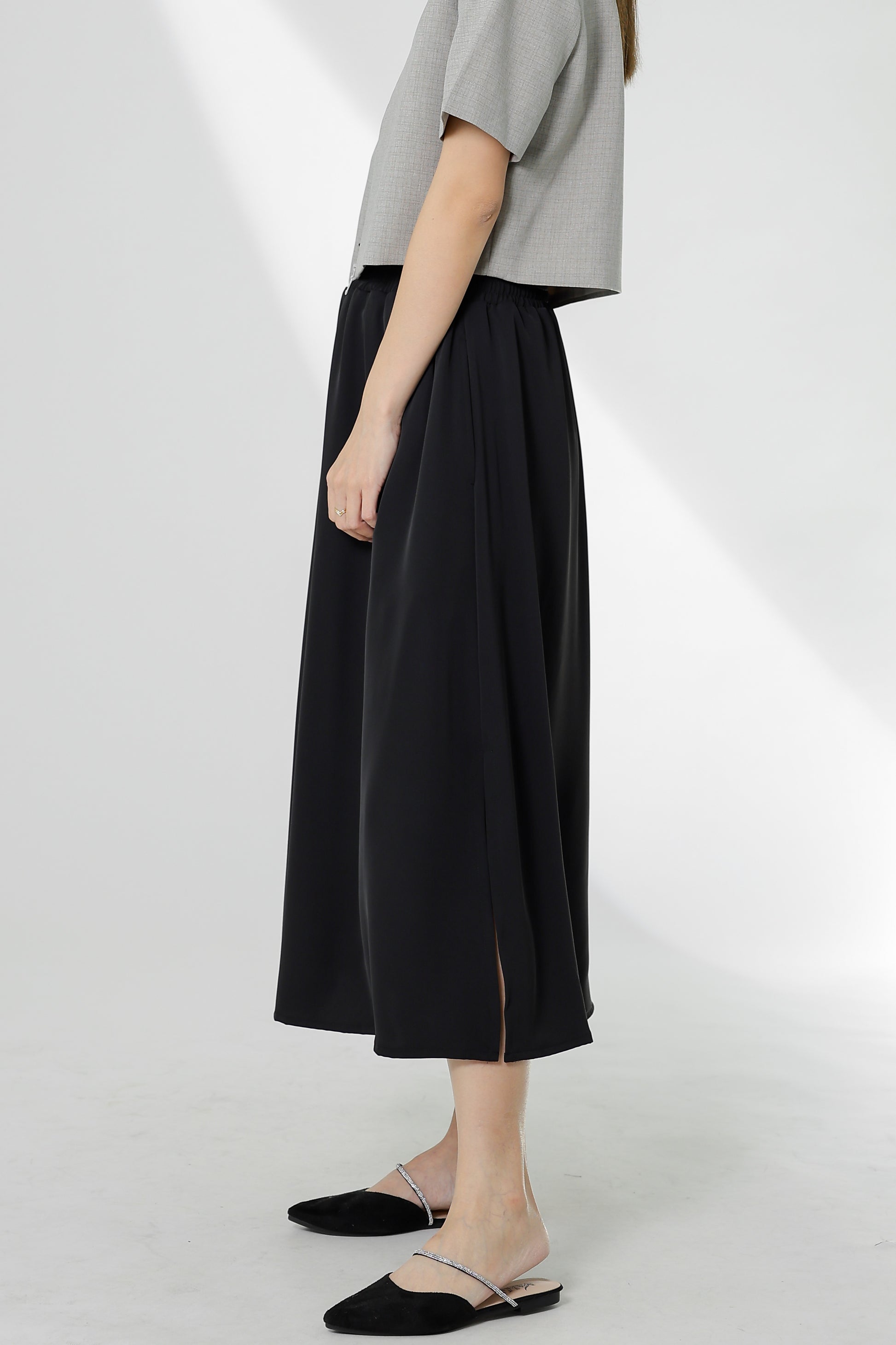 Gillian Flared Skirt - Black