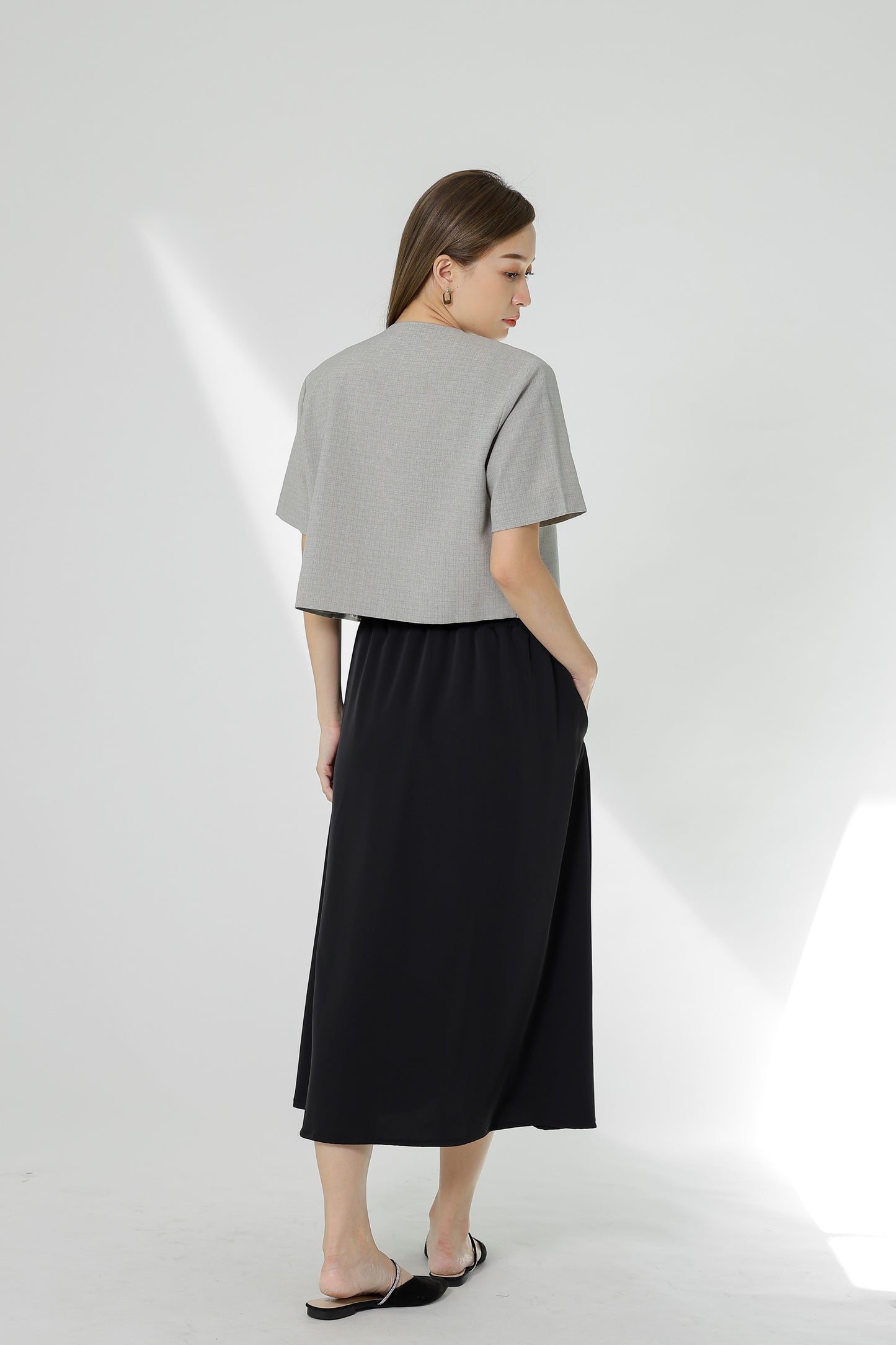 Gillian Flared Skirt - Black