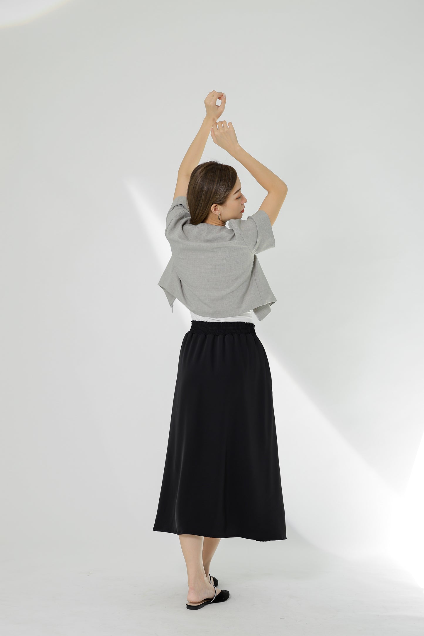 Gillian Flared Skirt - Black