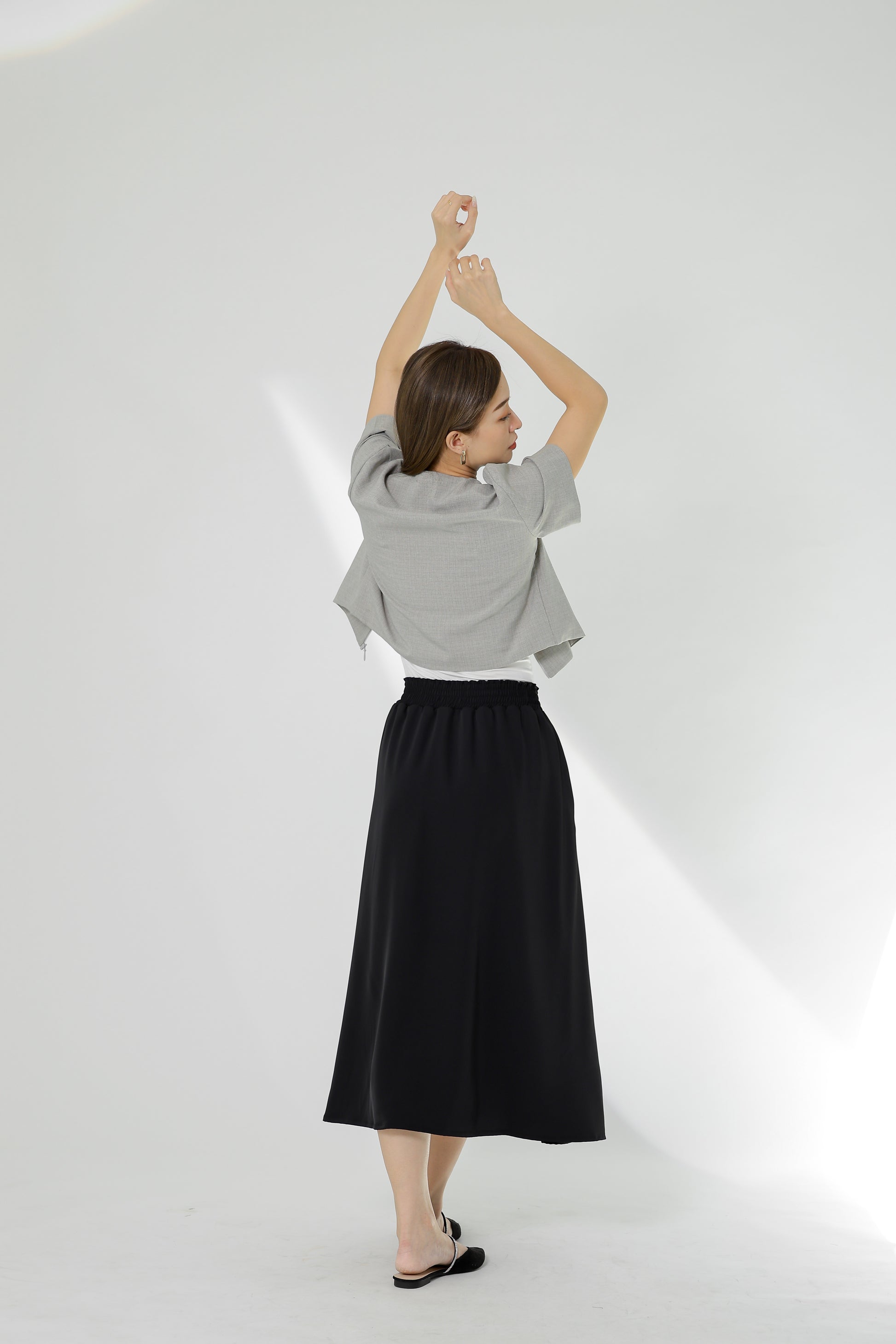 Gillian Flared Skirt - Black
