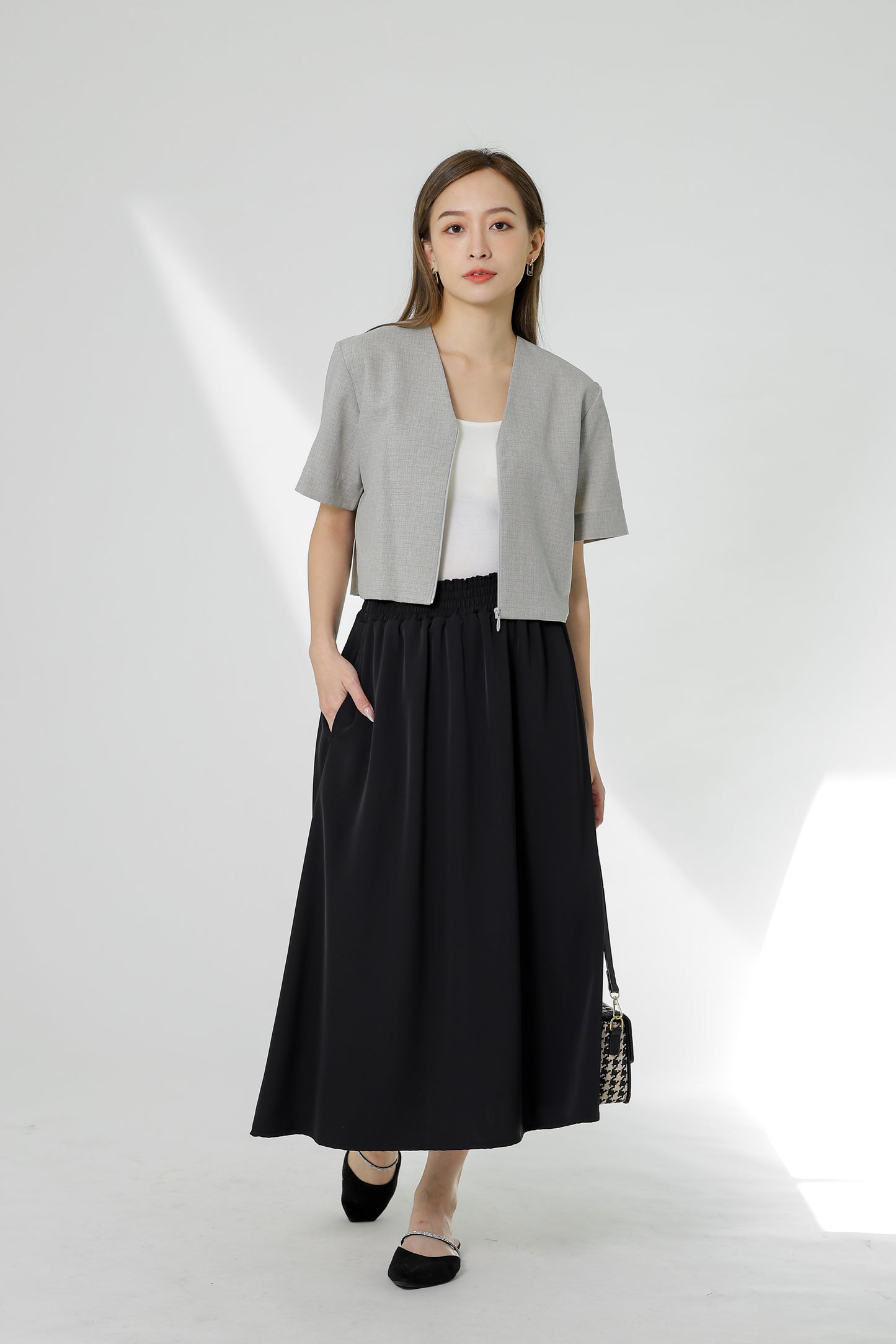 Gillian Flared Skirt - Black