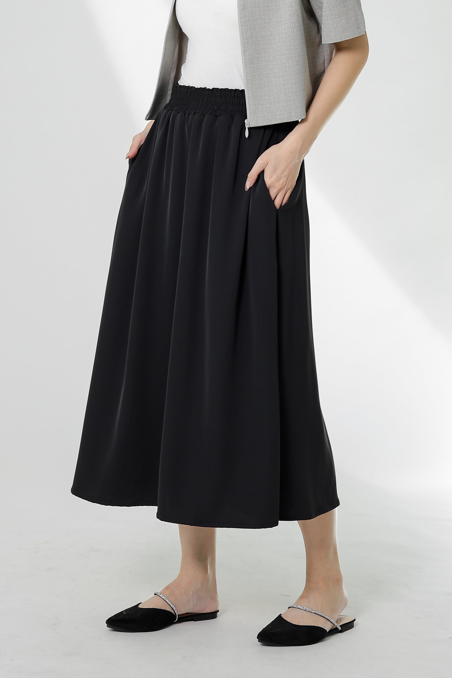 Gillian Flared Skirt - Black