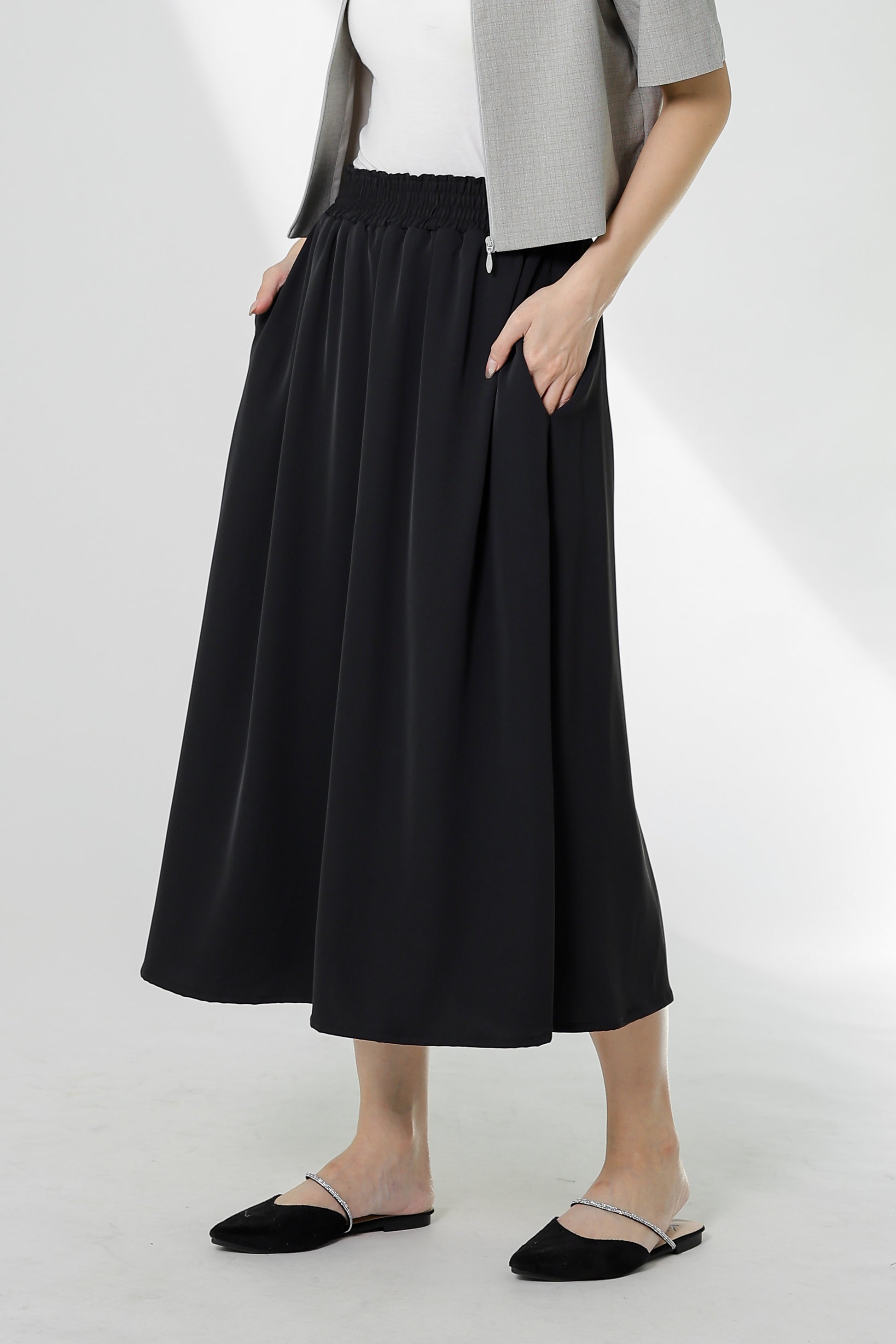 Gillian Flared Skirt - Black