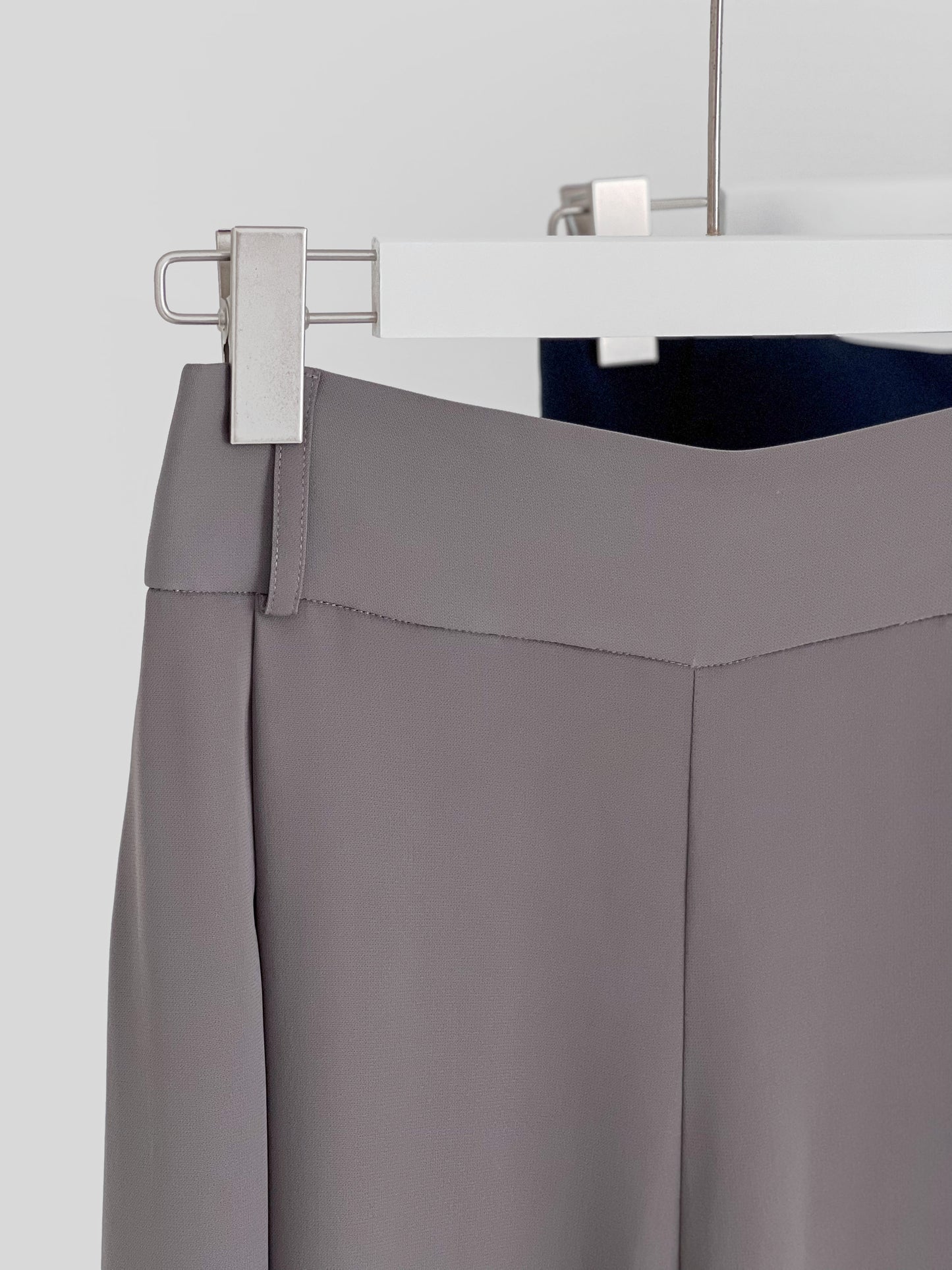 Heidi Open Slit Wide Leg Pant - Grey