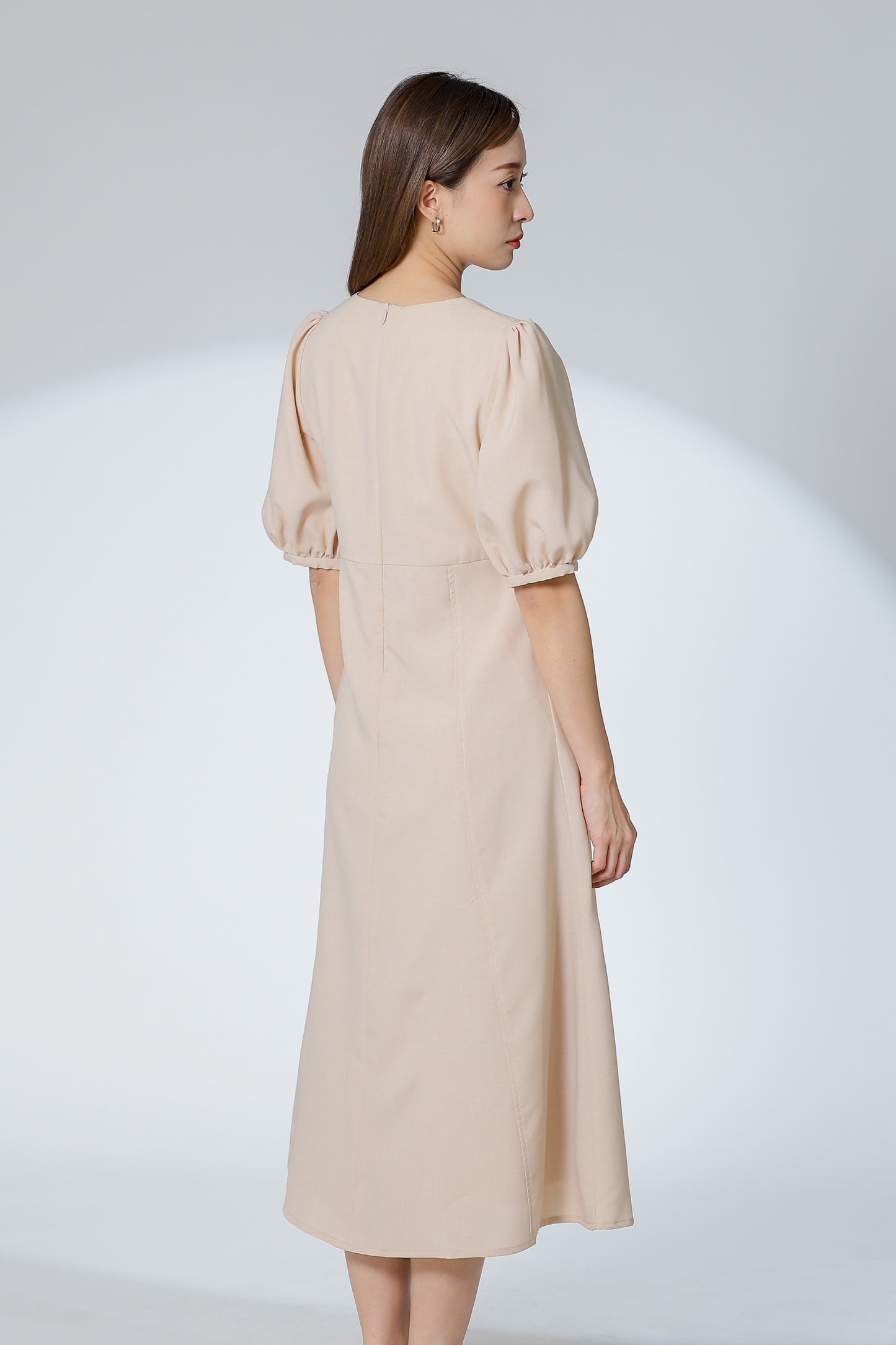 Hendrika Midi Dress - Beige