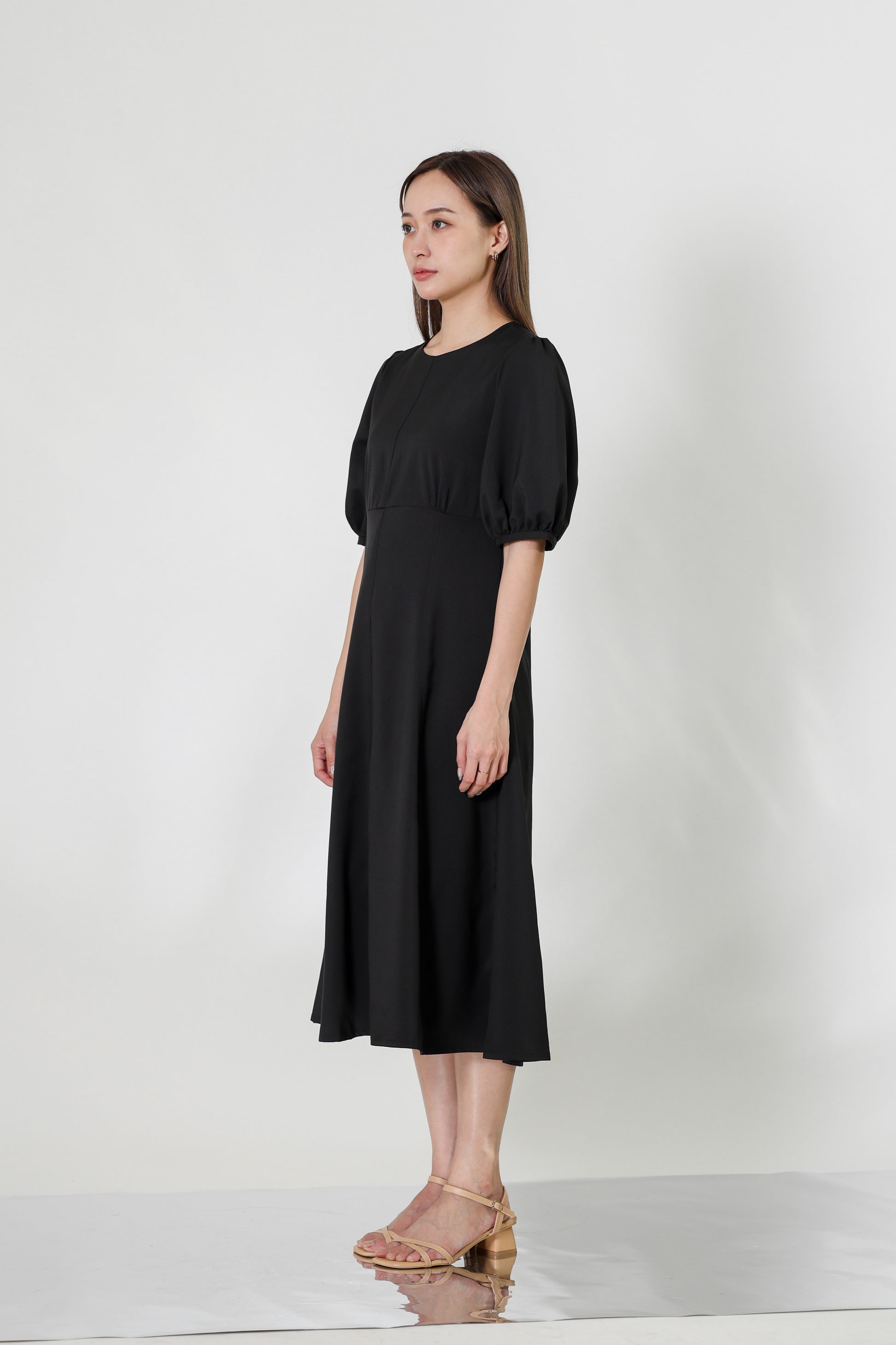 Hendrika Midi Dress - Black