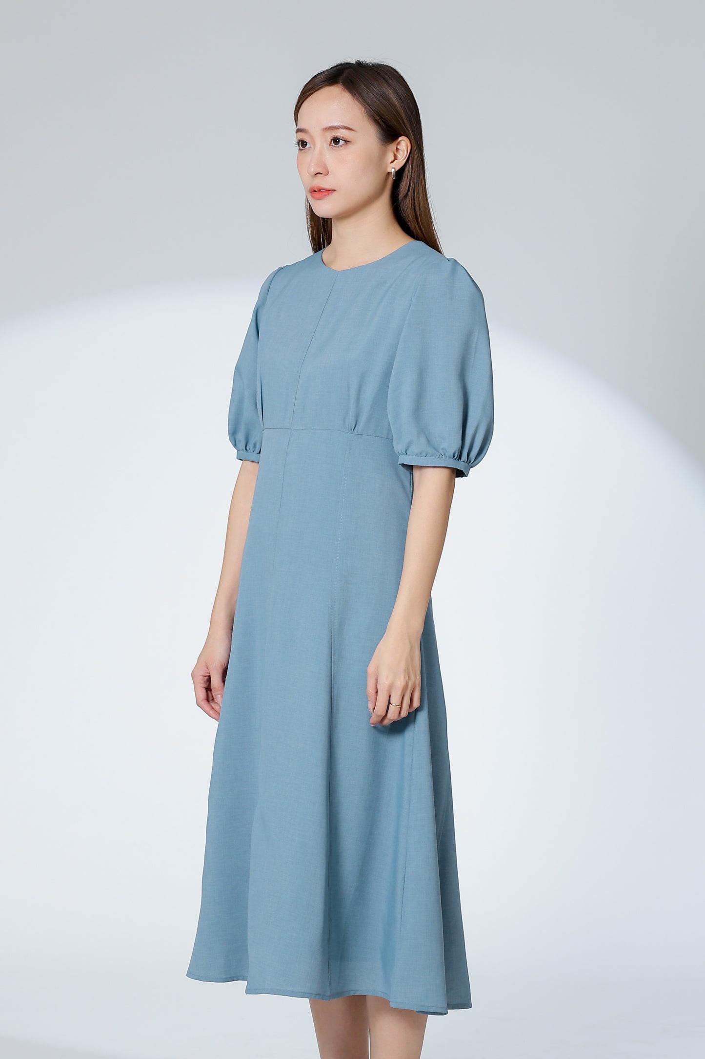 Hendrika Midi Dress - Steel Blue