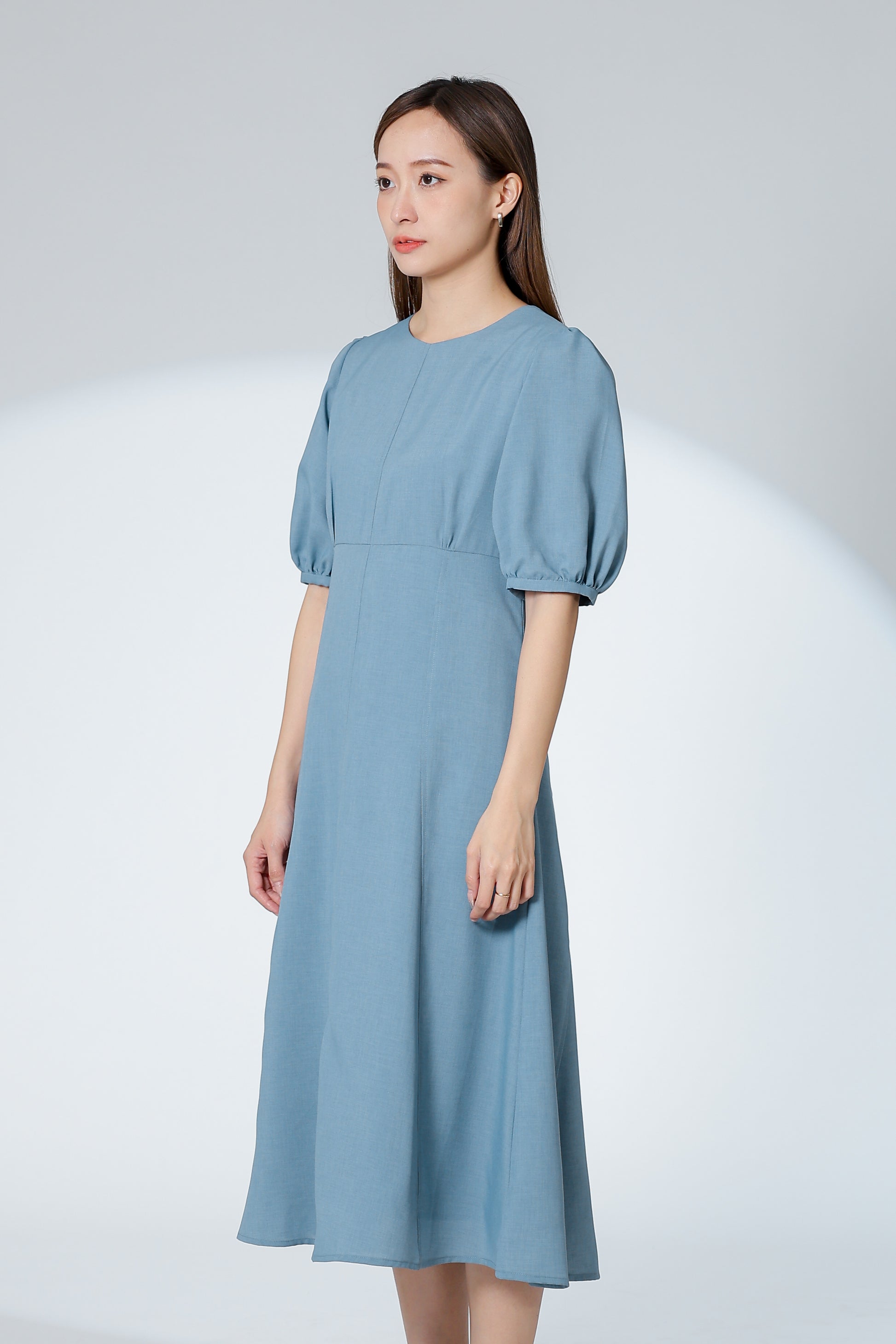 Hendrika Midi Dress - Steel Blue