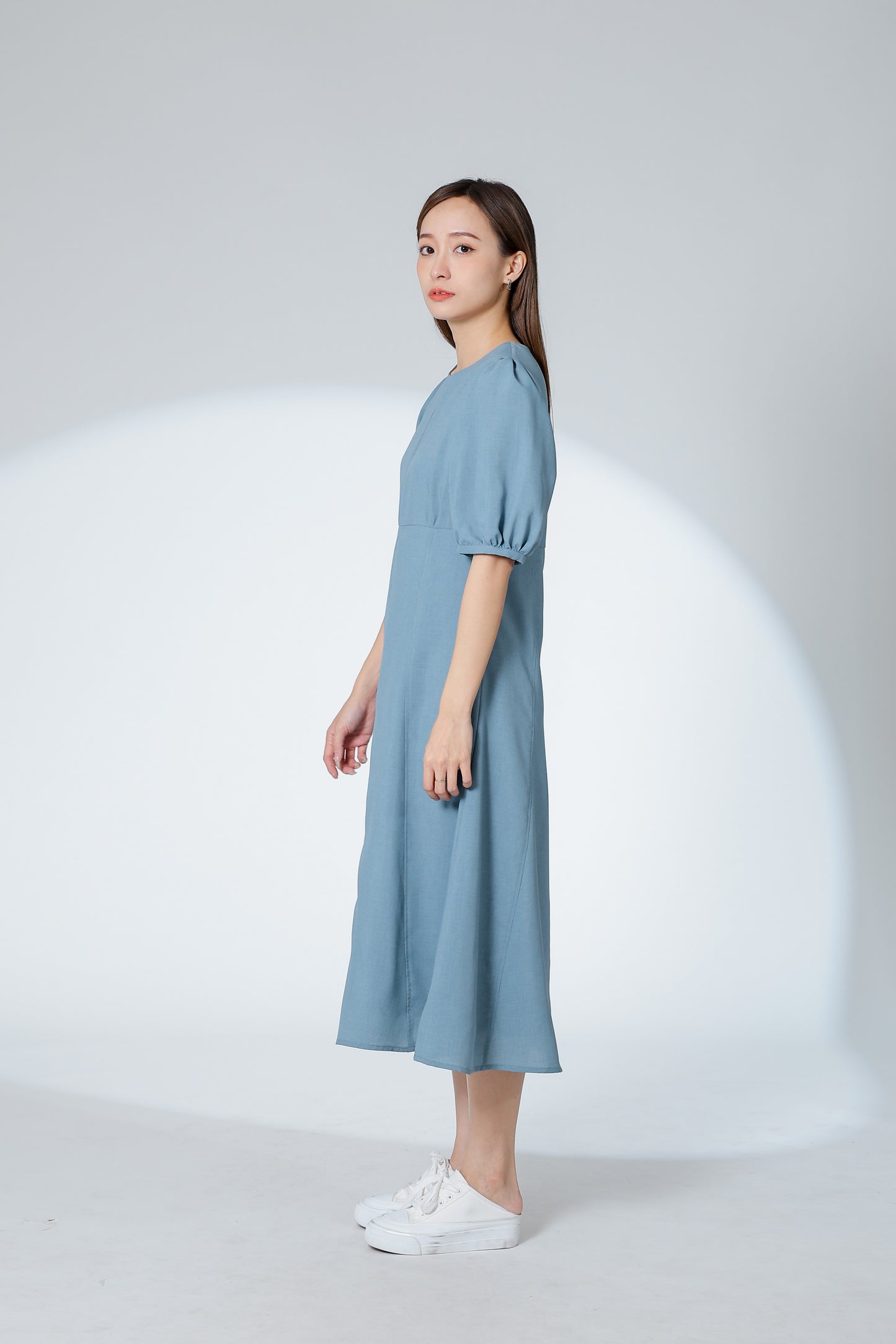 Hendrika Midi Dress - Steel Blue