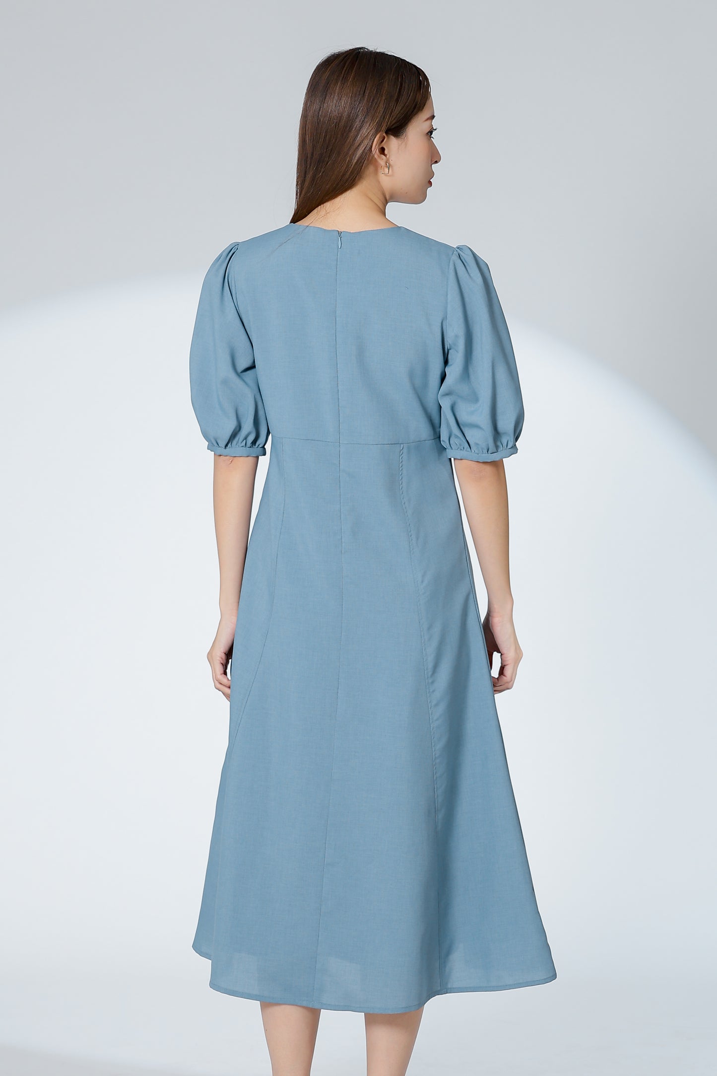 Hendrika Midi Dress - Steel Blue