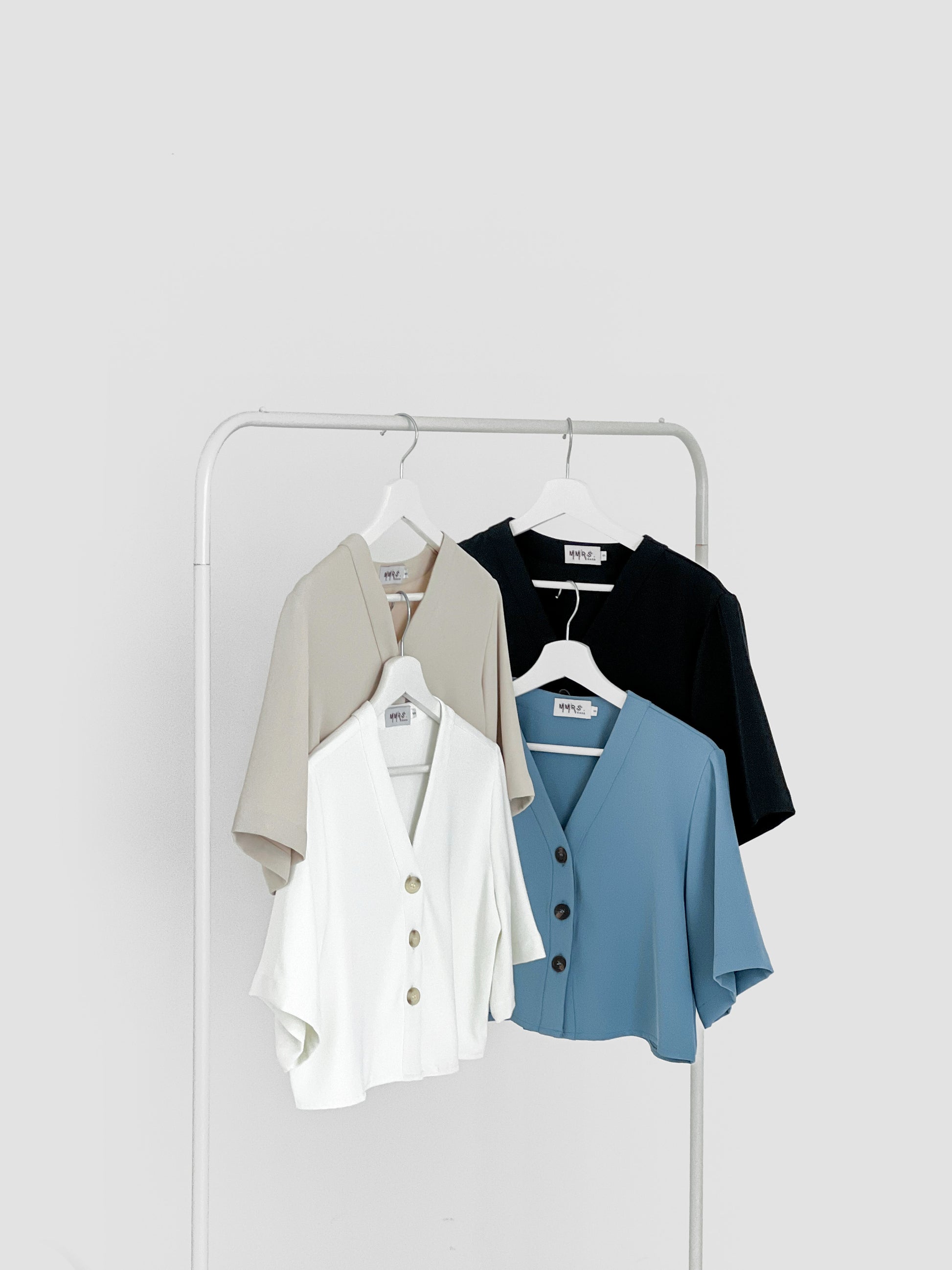 Hillary Bell Sleeve Top - White