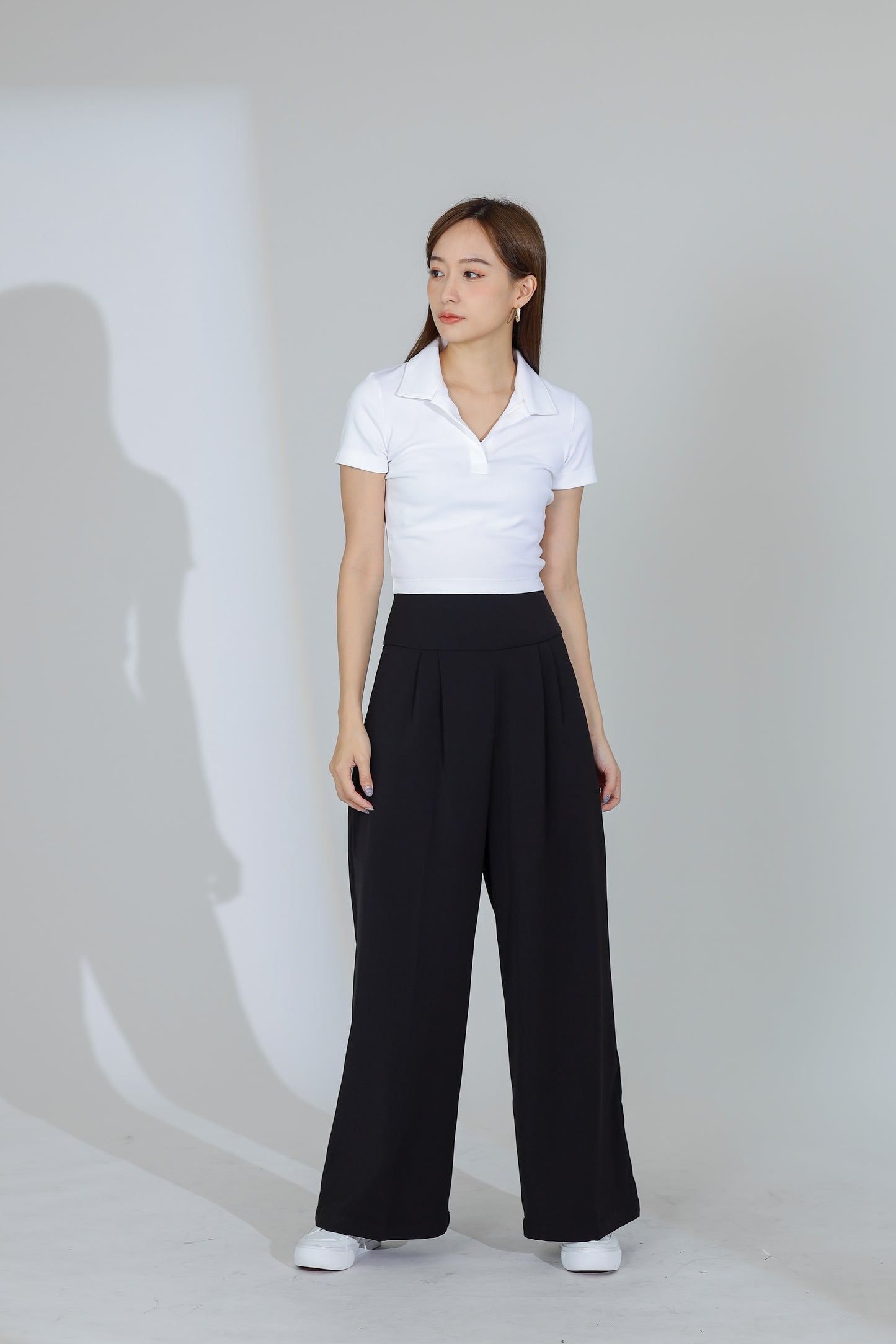 Idina Wide Waistband Pant - Black