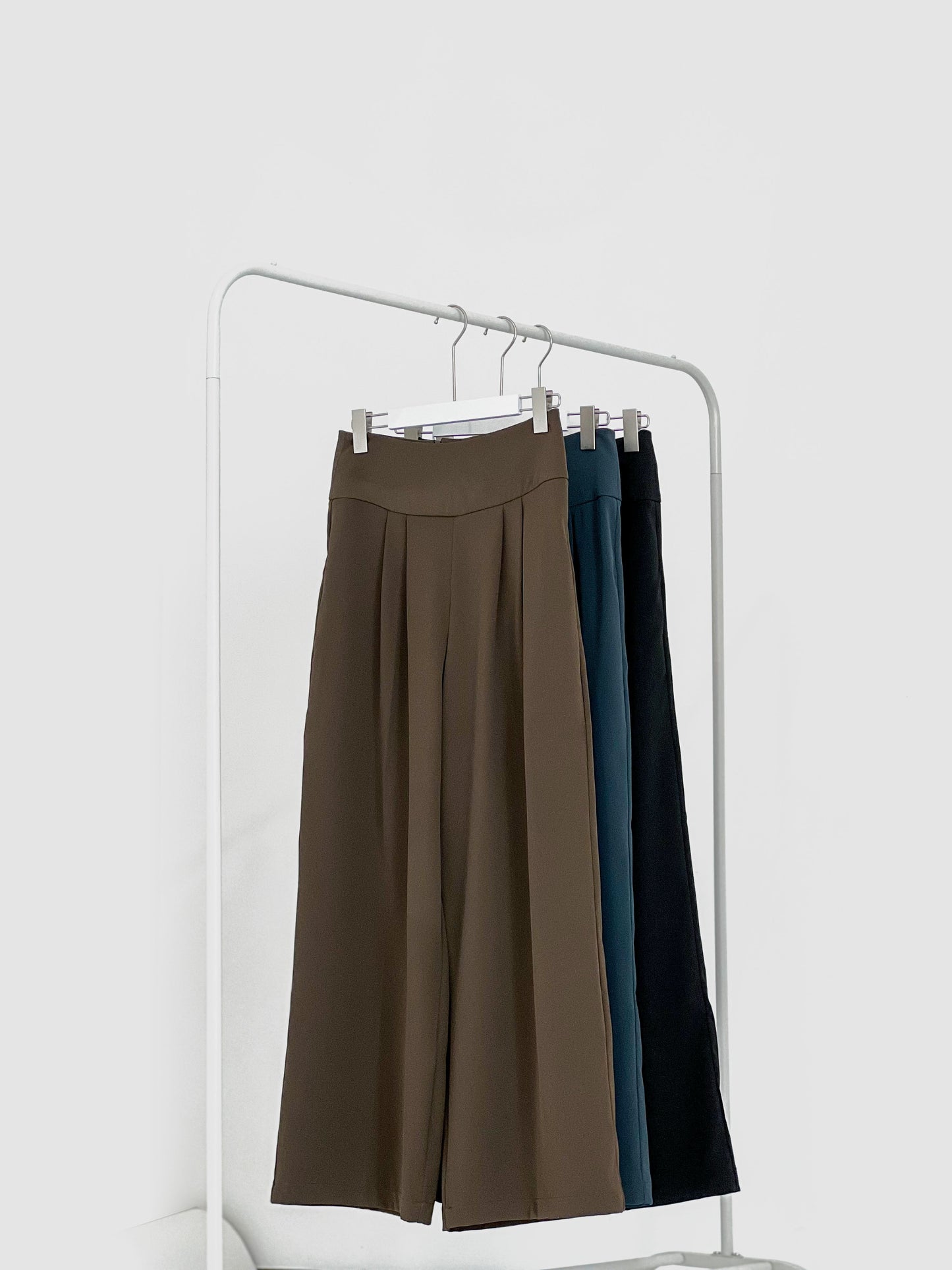 Idina Wide Waistband Pant - Grey