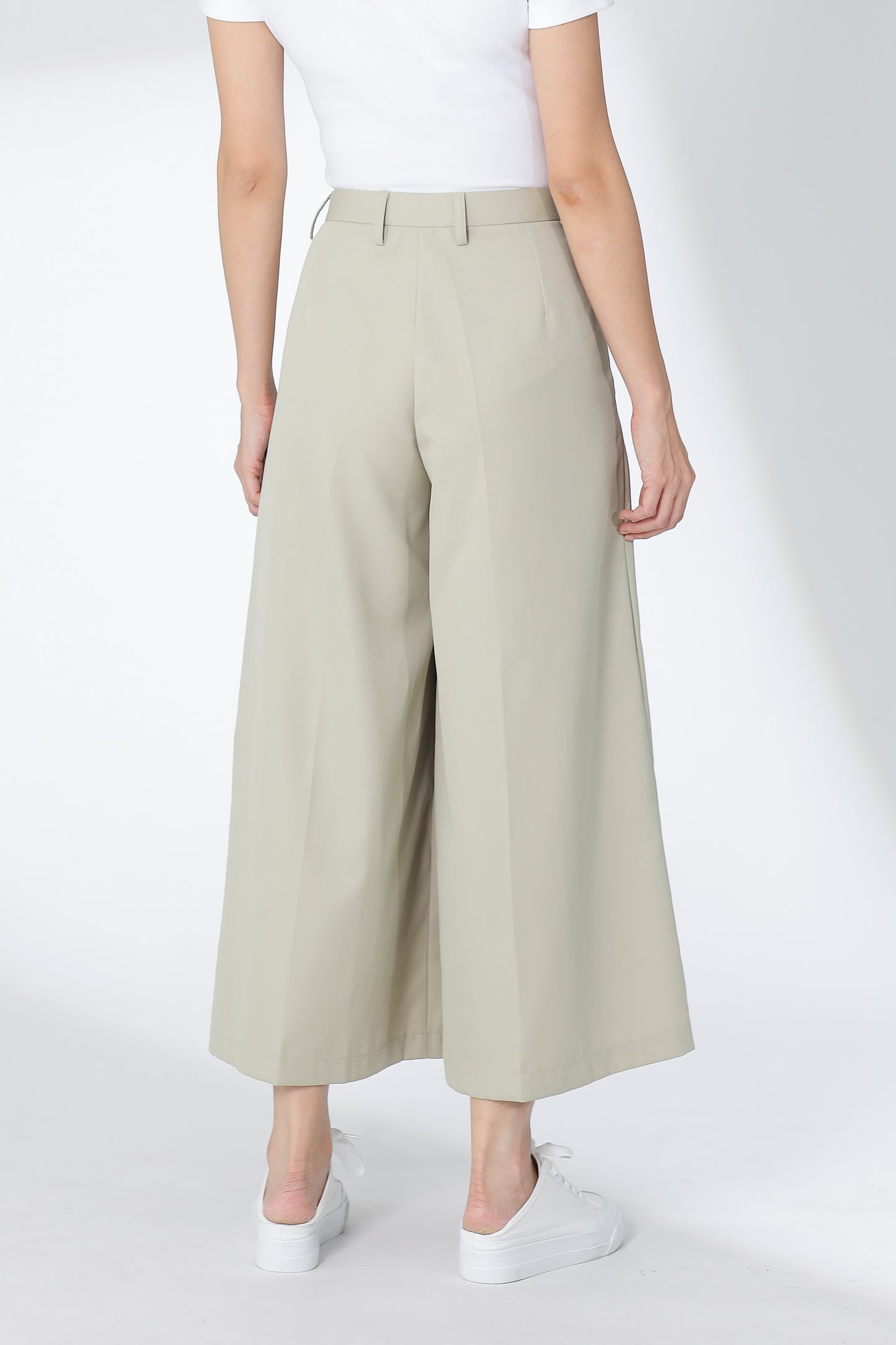 Jacqui Wide Leg Pant - Beige