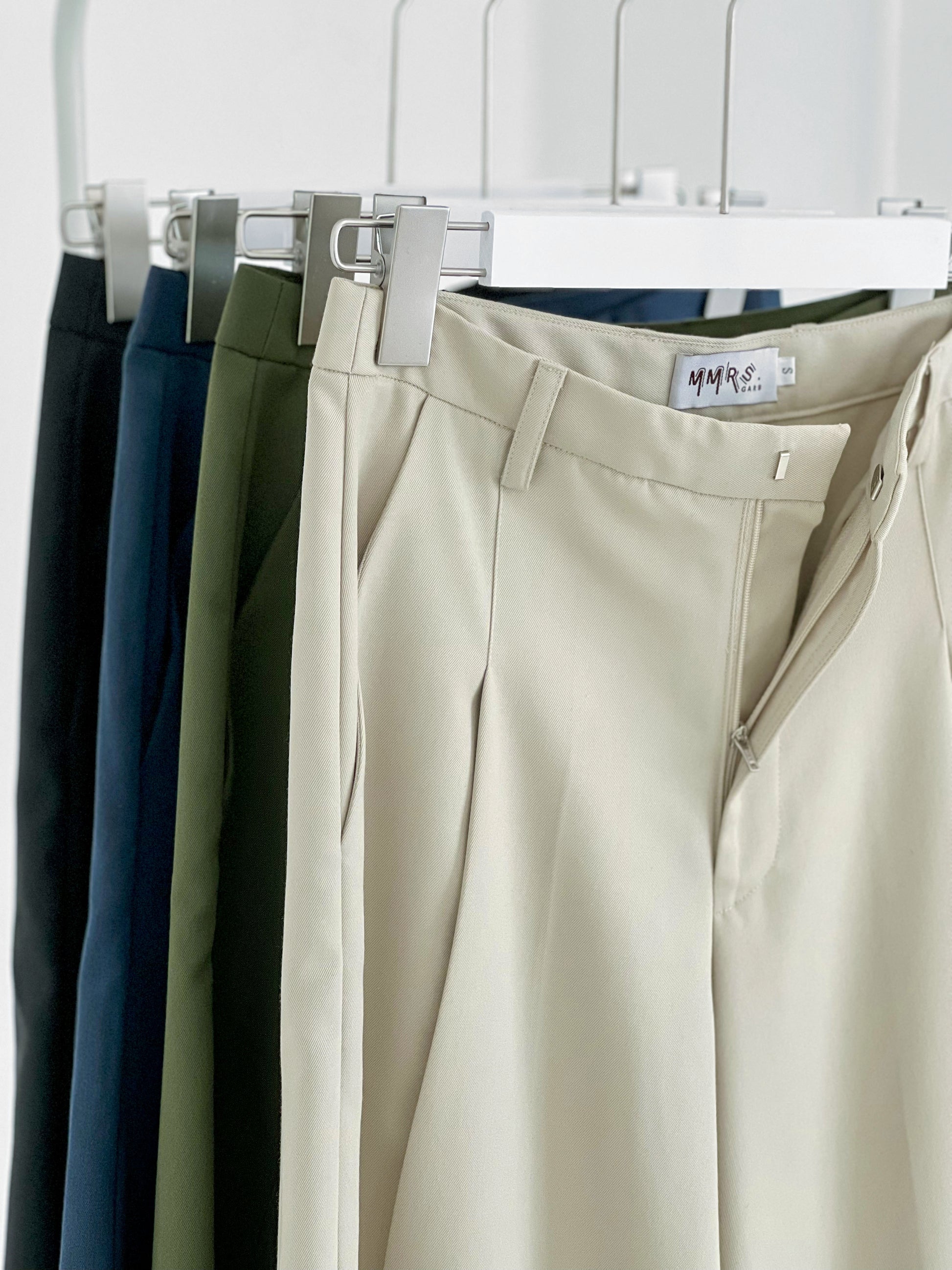 Jacqui Wide Leg Pant - Beige