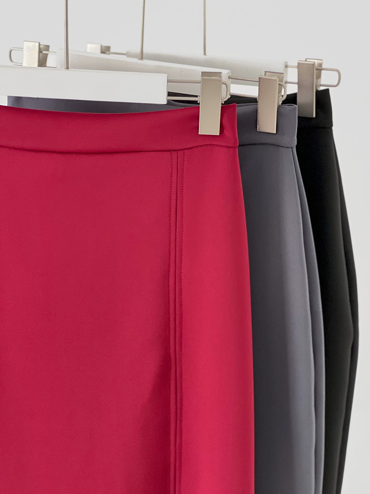 Jalisa Open Slit Pencil Skirt - Black
