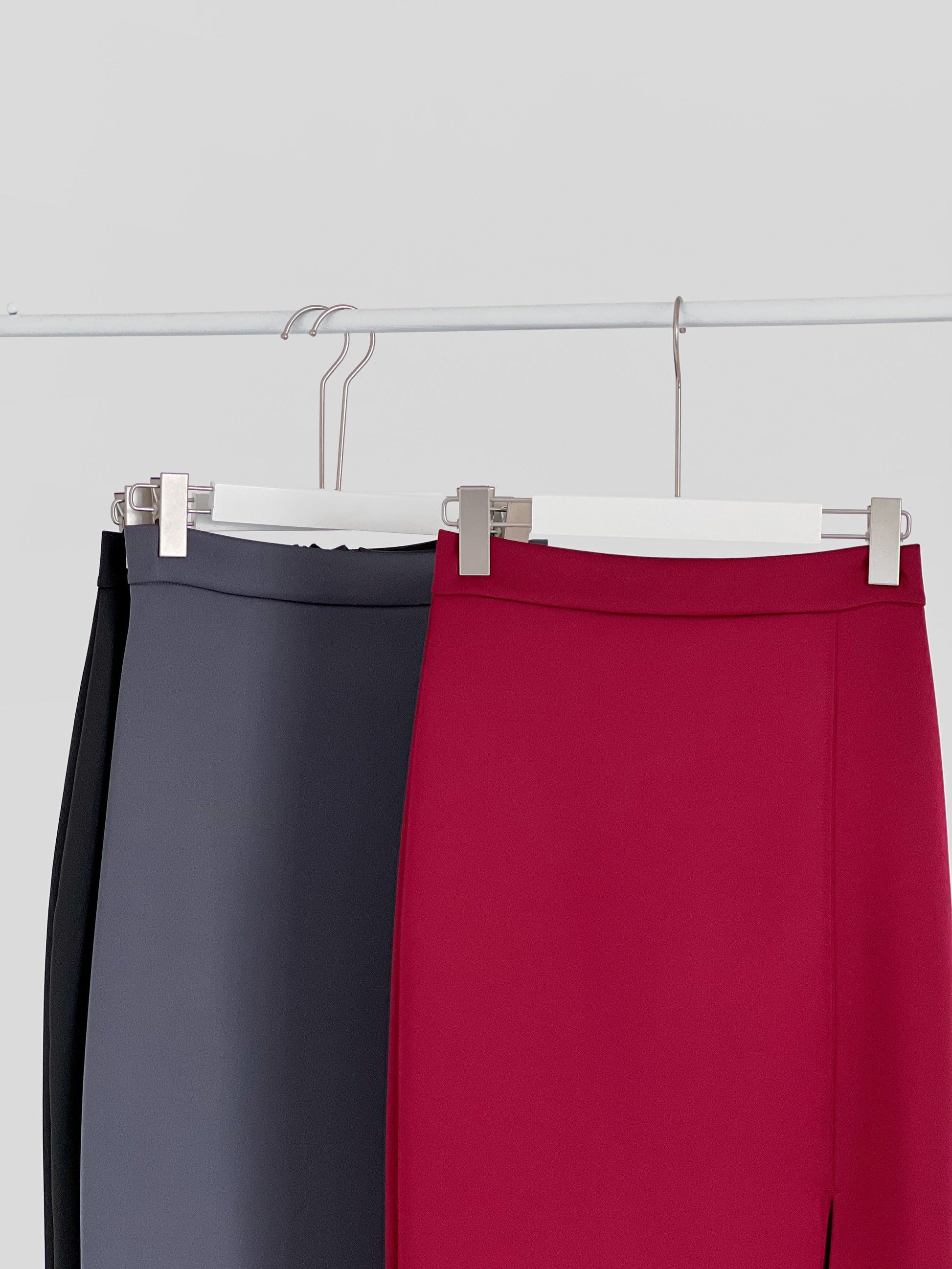 Jalisa Open Slit Pencil Skirt - Grey