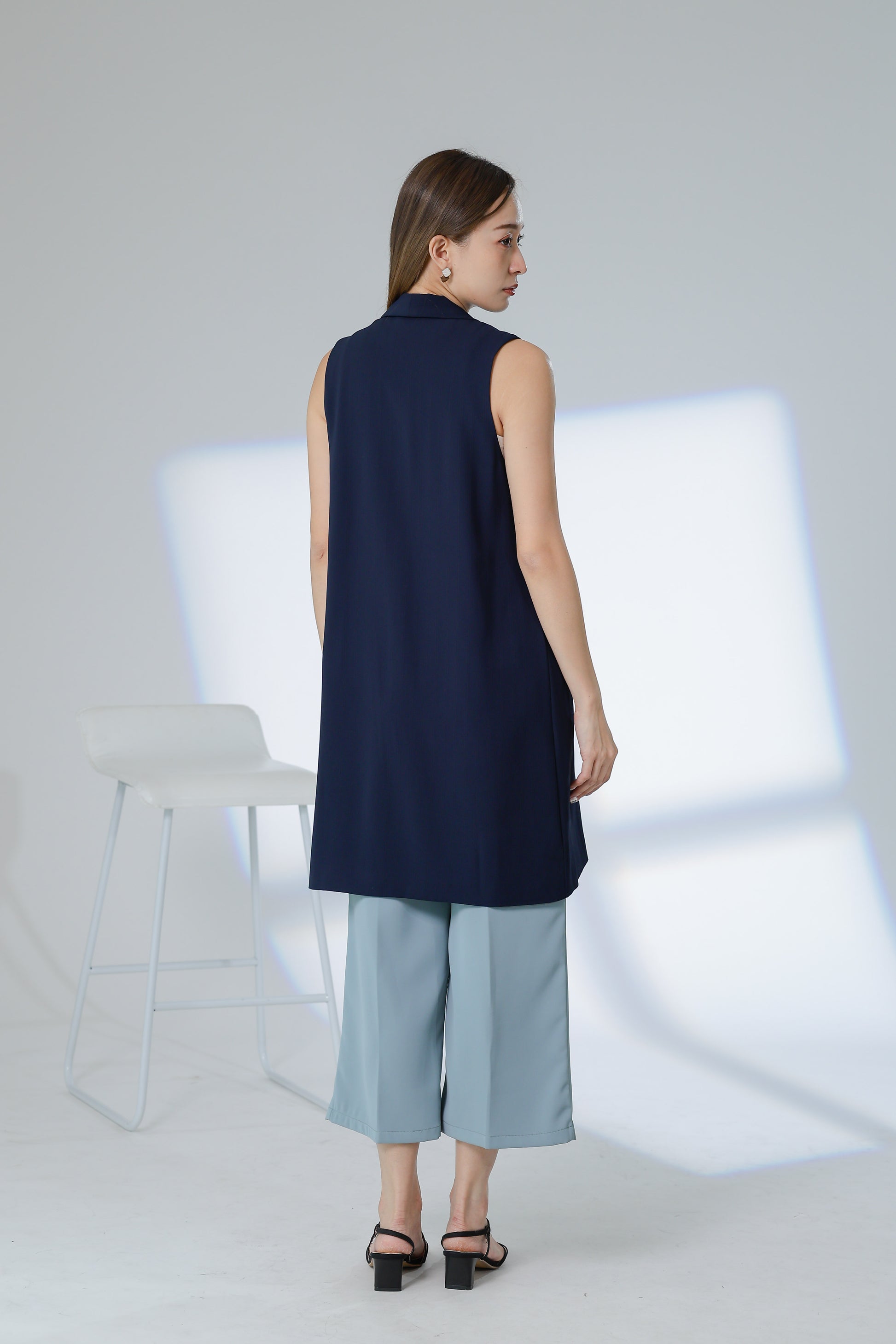 Jaylor Shawl Lapel Vest - Navy
