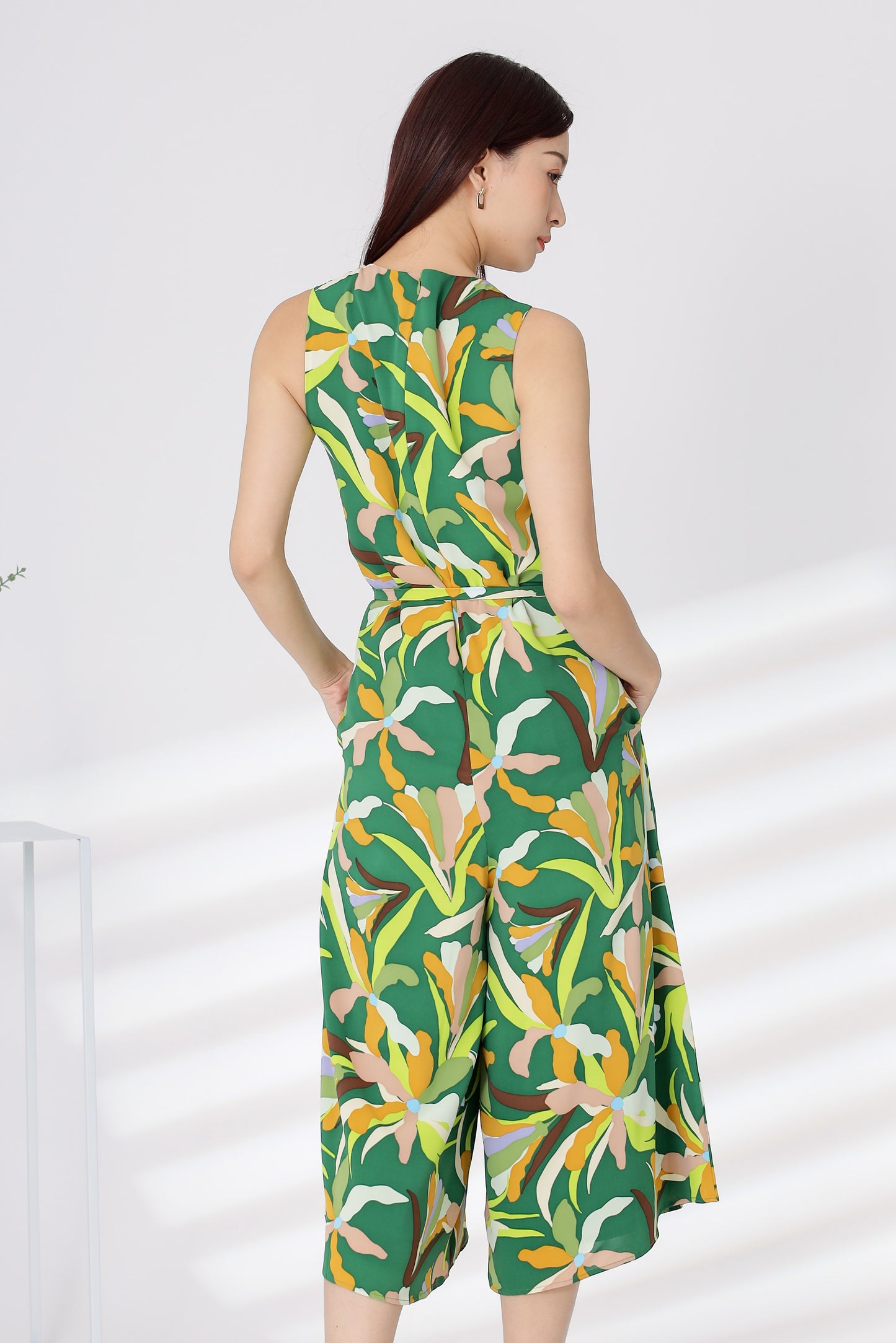 Jeni Printed Romper - Green