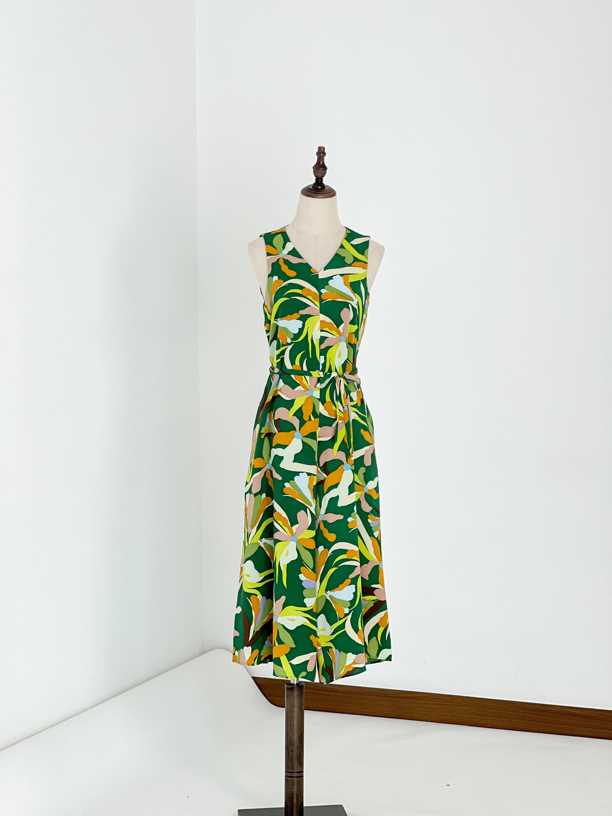Jeni Printed Romper - Green