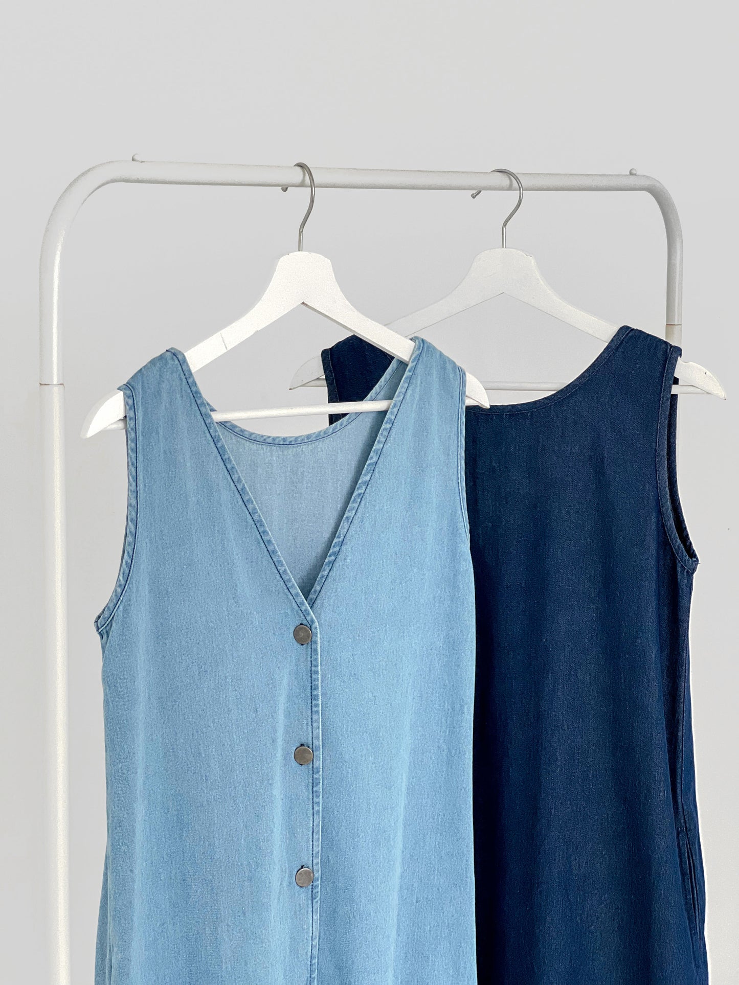 Julia Reversible Denim Dress - Lt Blue