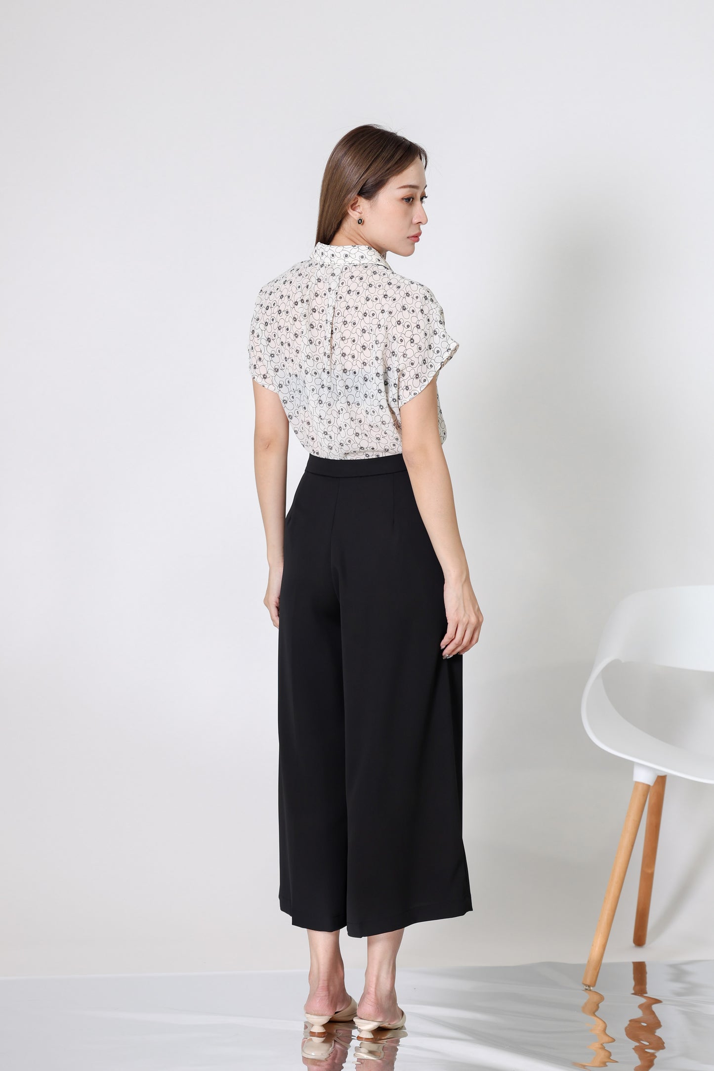 Kaiya Wide Leg Pant - Black
