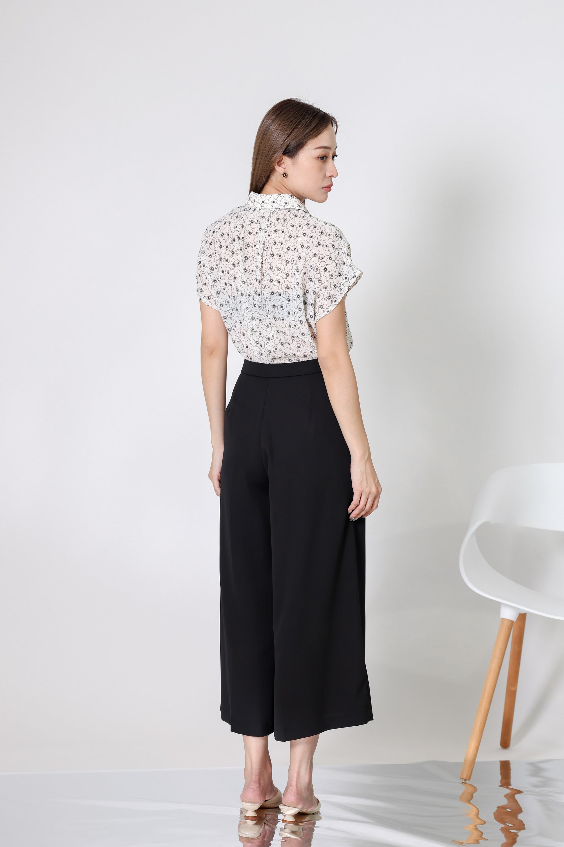 Kaiya Wide Leg Pant - Black