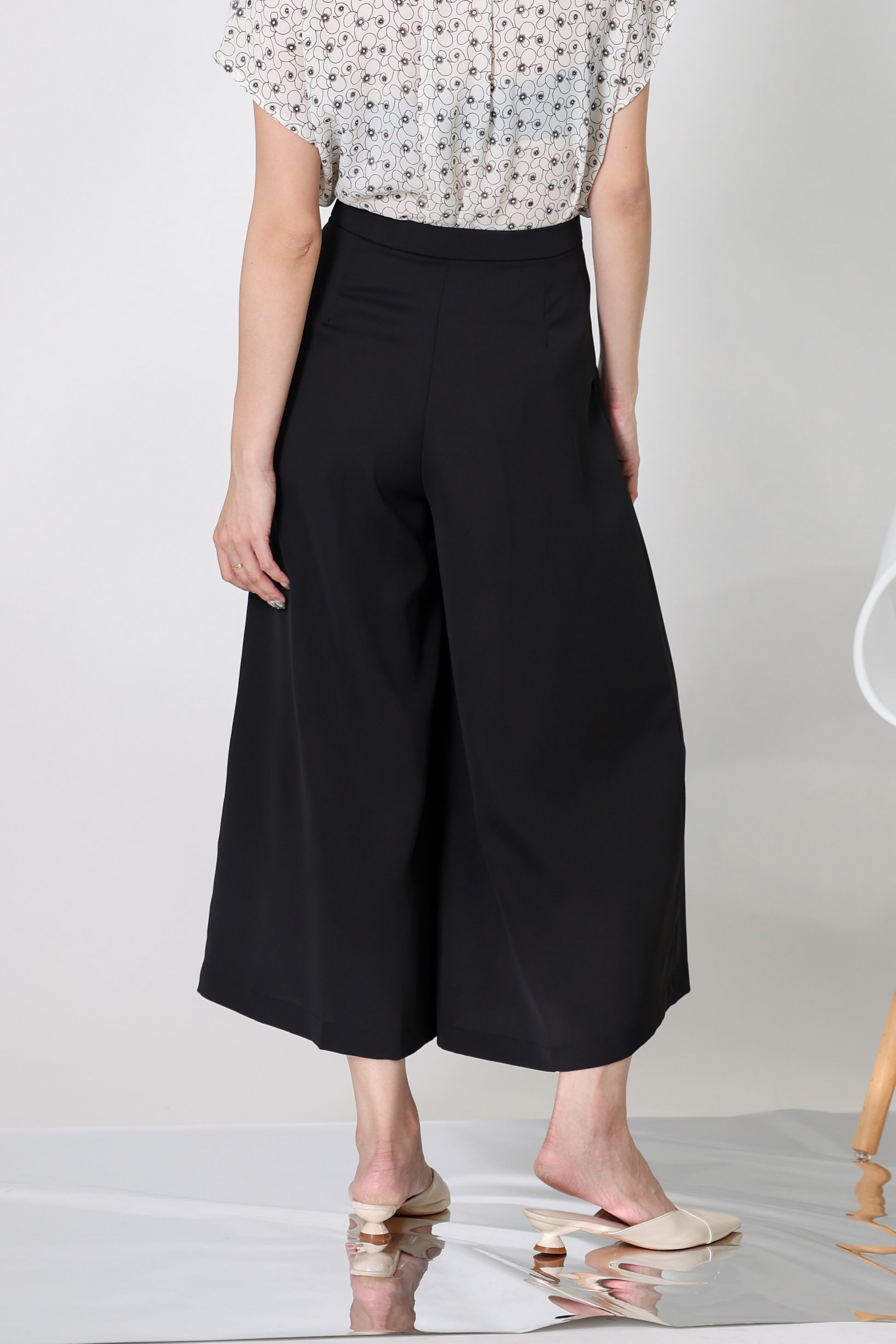 Kaiya Wide Leg Pant - Black