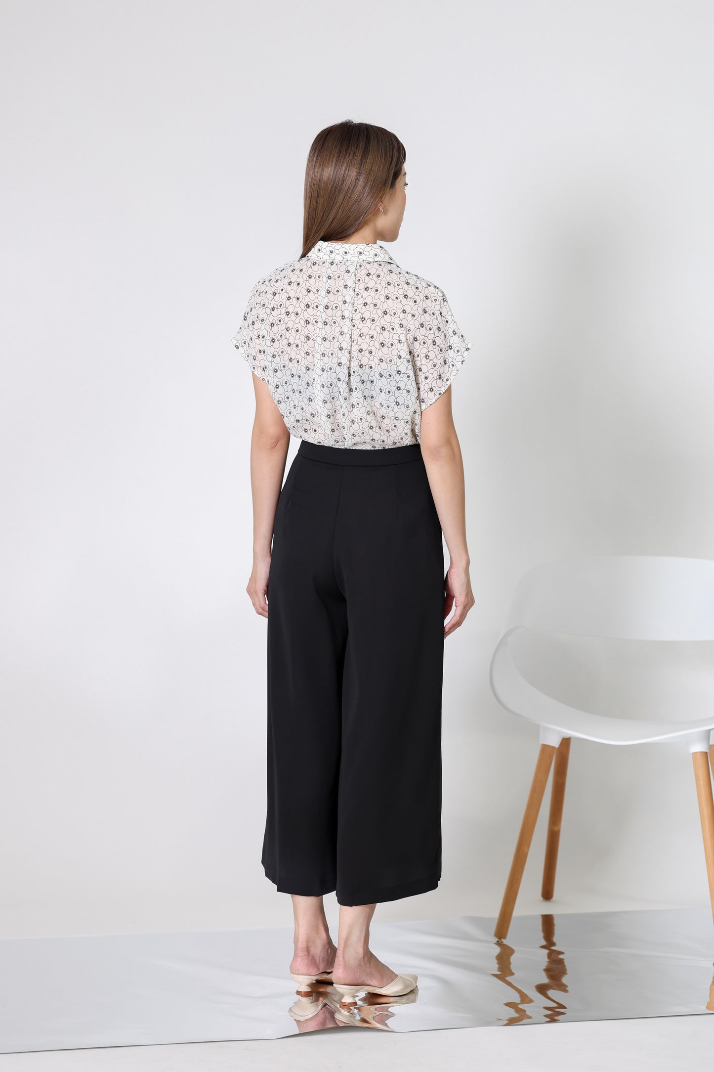 Kaiya Wide Leg Pant - Black