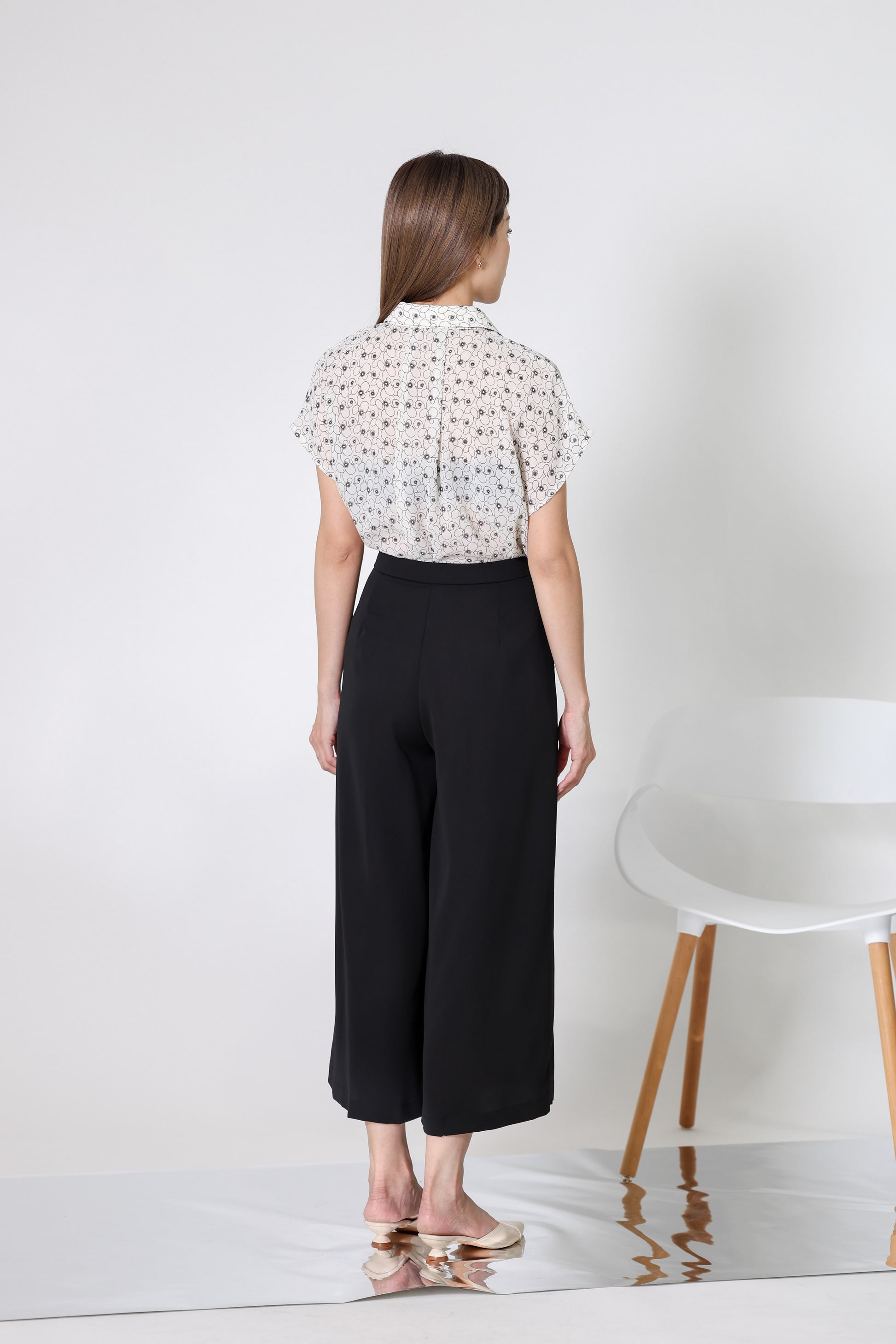 Kaiya Wide Leg Pant - Black