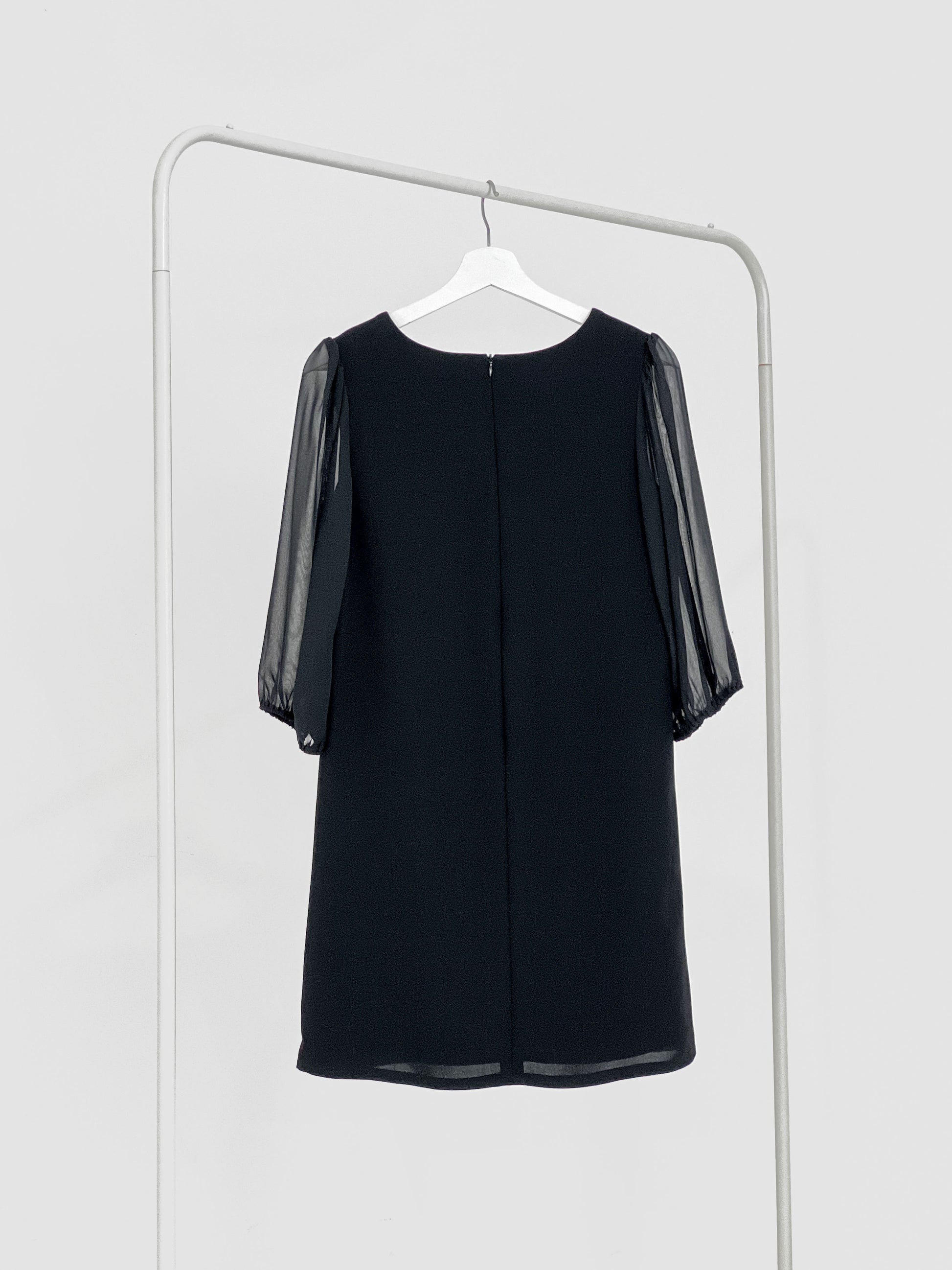Kathryn Puff Sleeve Chiffon Dress