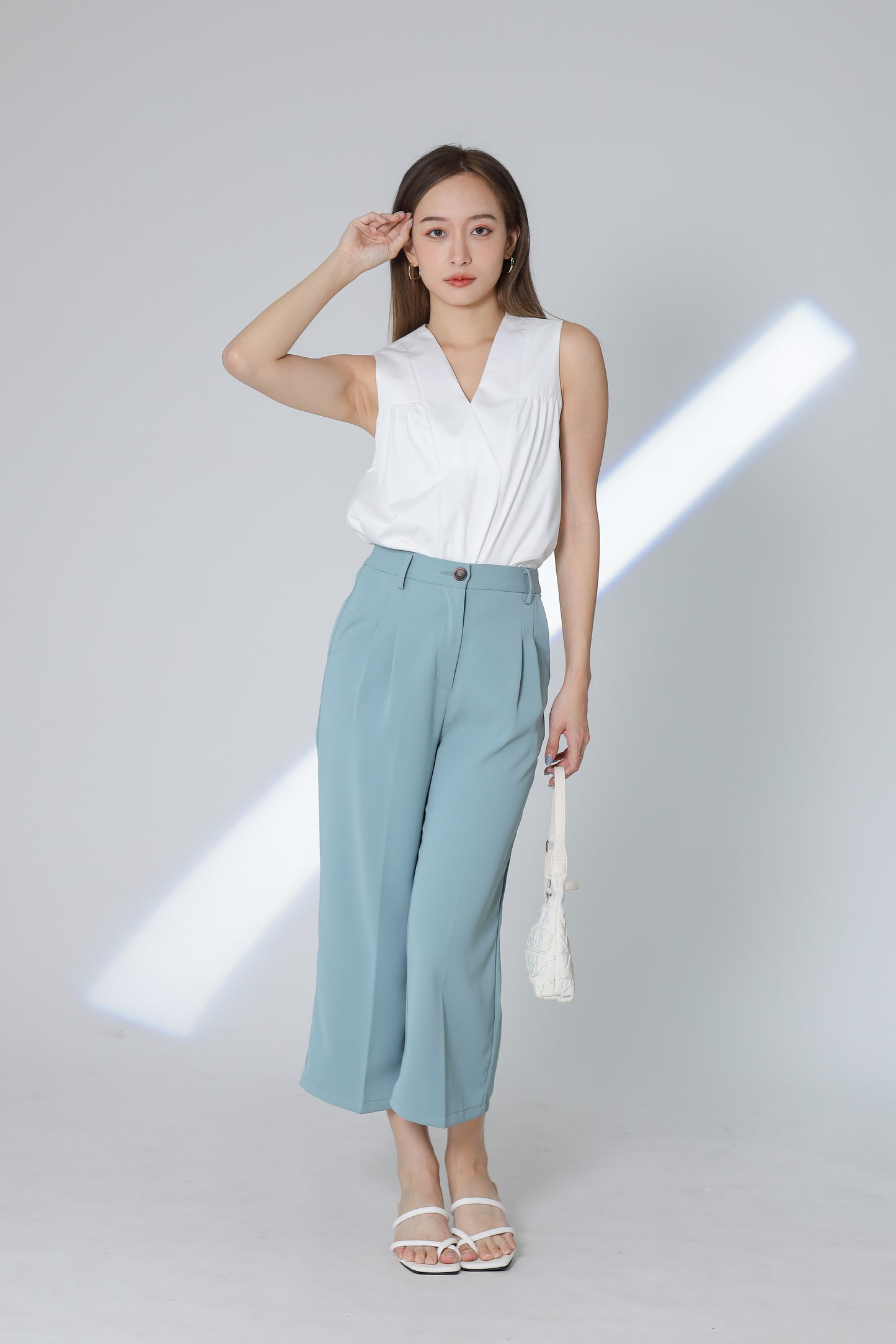 Kieran Classic Trouser - Steel Blue