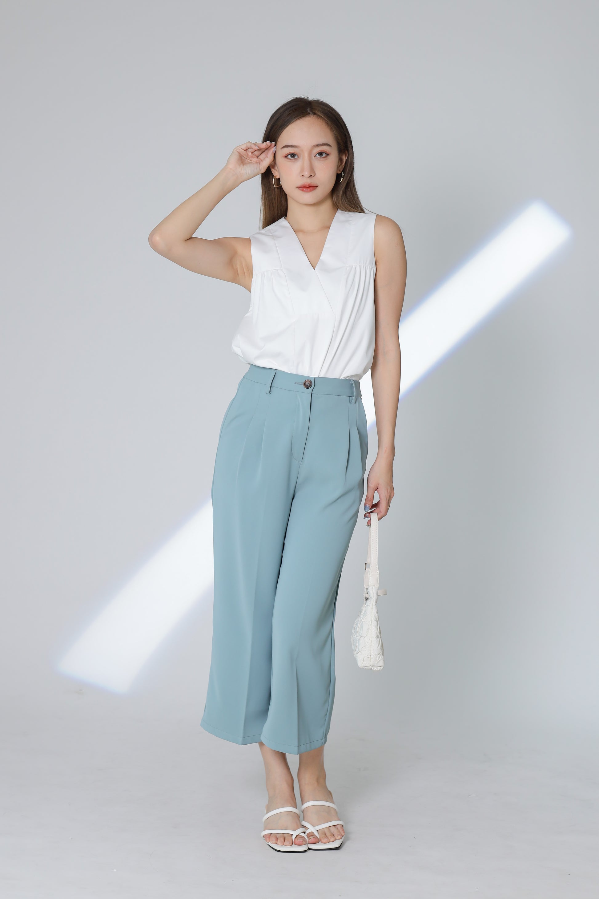 Kieran Classic Trouser - Steel Blue