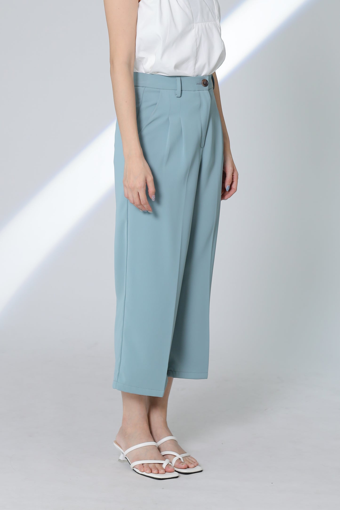 Kieran Classic Trouser - Steel Blue