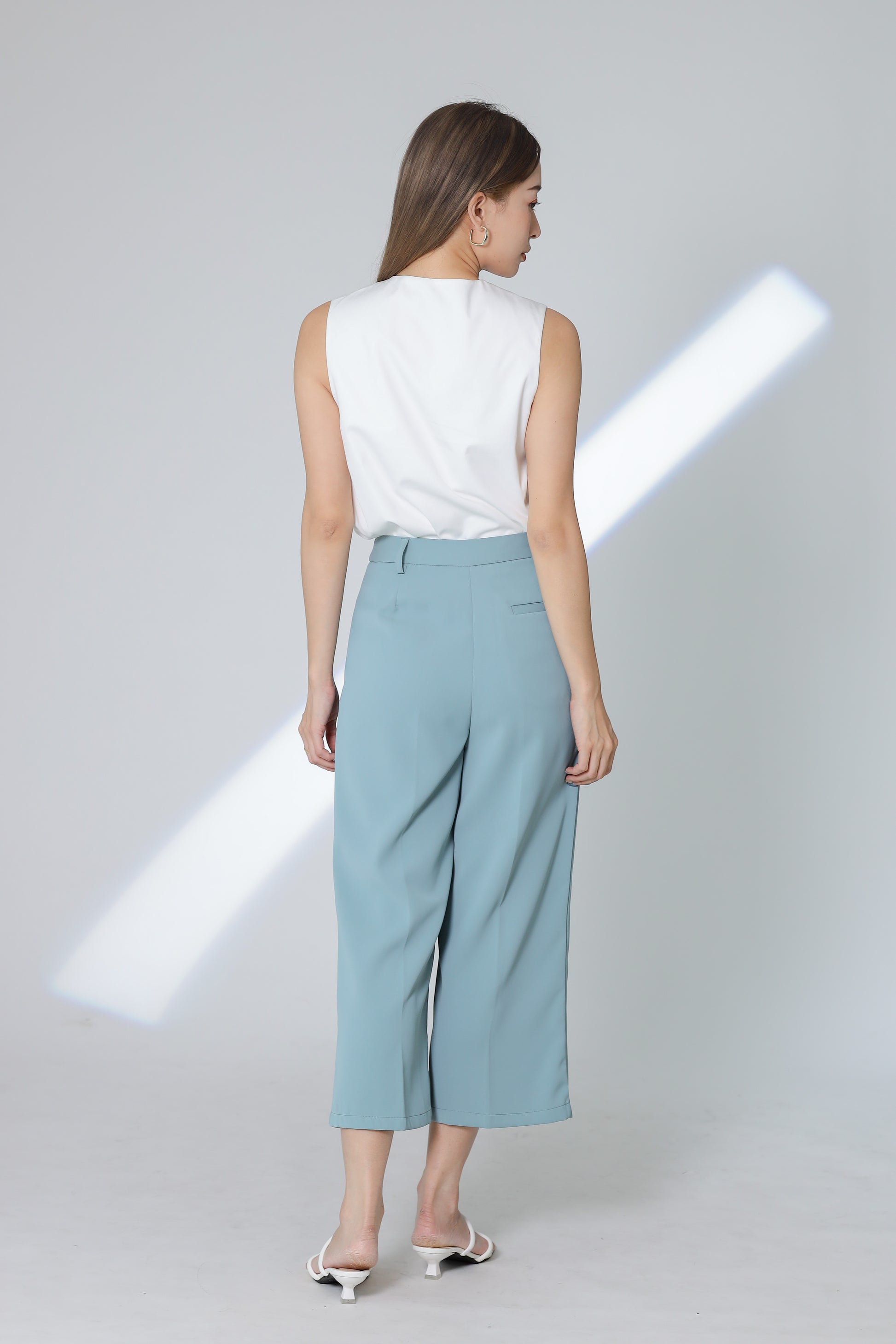 Kieran Classic Trouser - Steel Blue