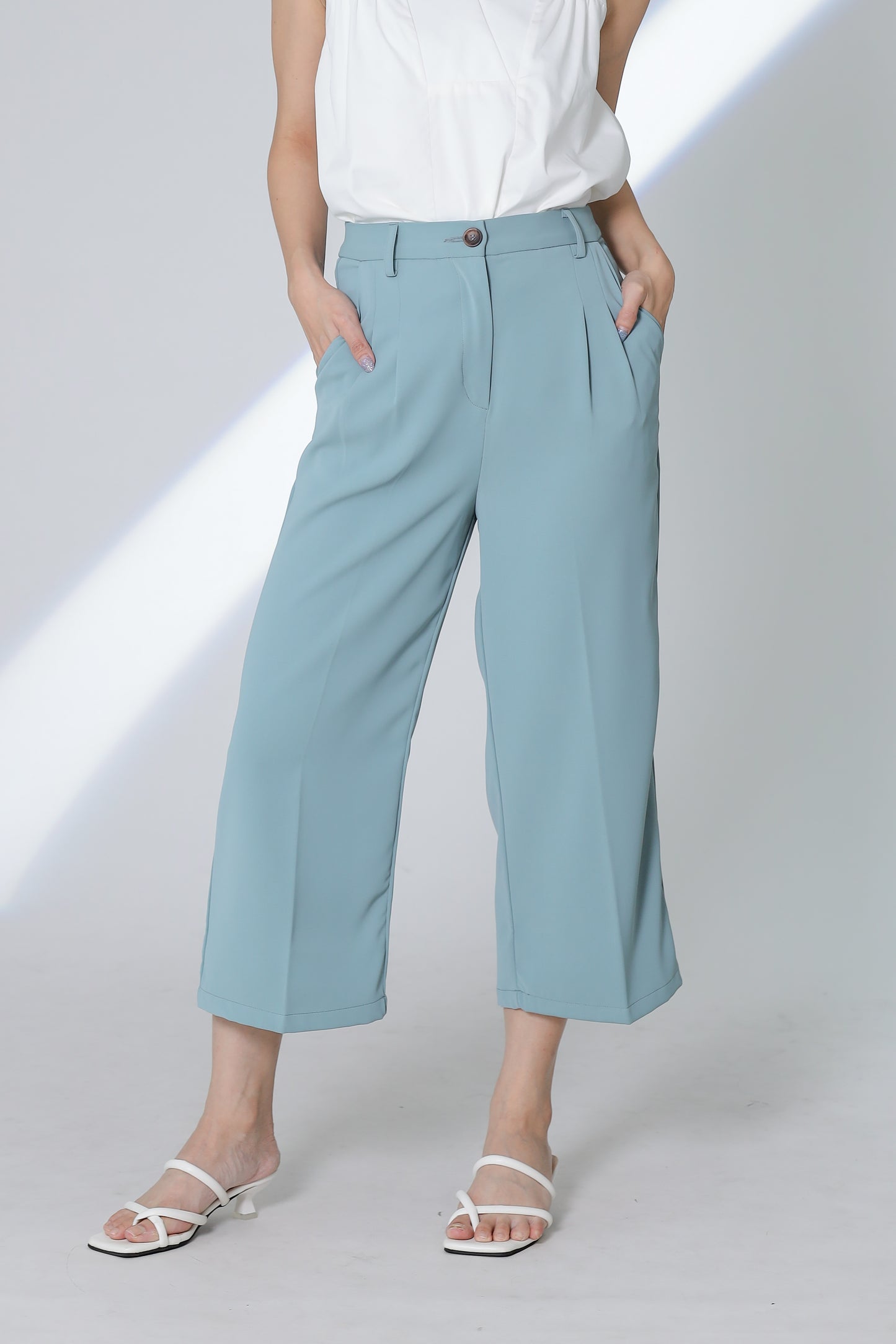 Kieran Classic Trouser - Steel Blue