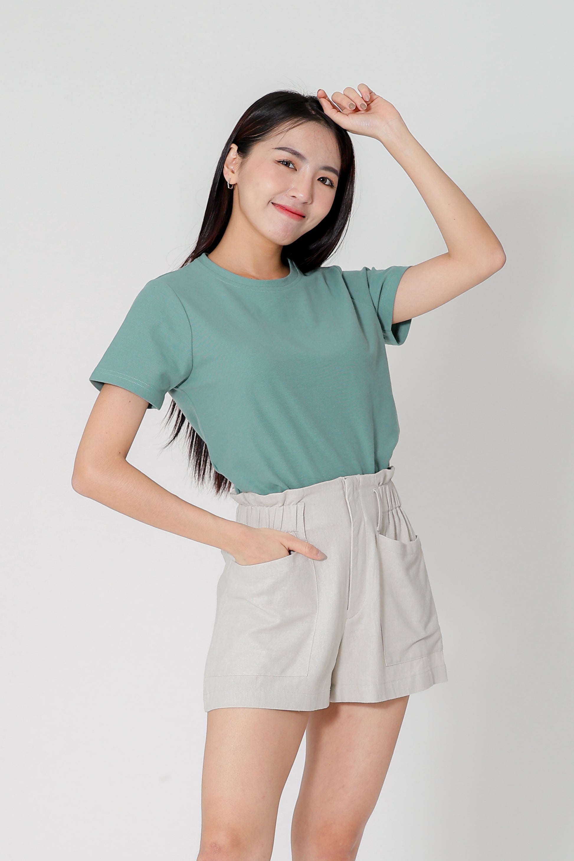 Lola Paperbag Waist Shorts - Sand