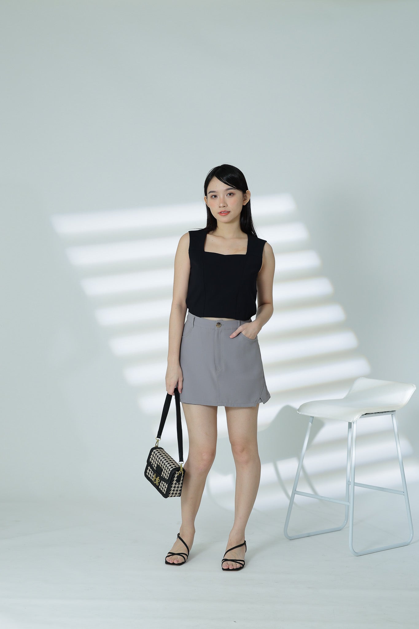 Loria Basic Skort - Grey