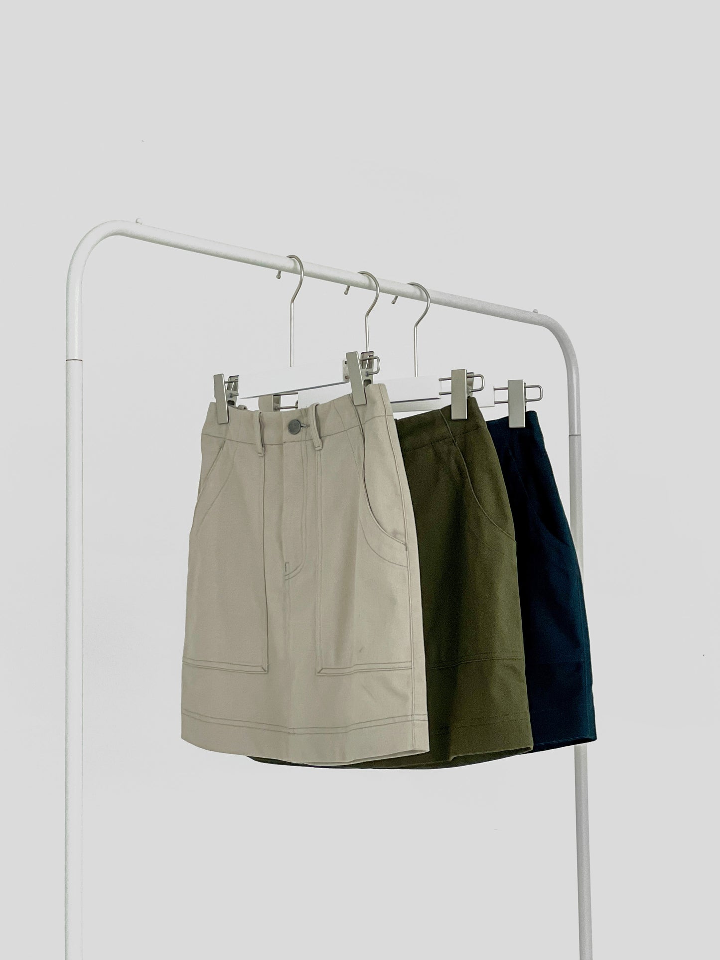 Maxine Patch Pocket Skirt - Cream