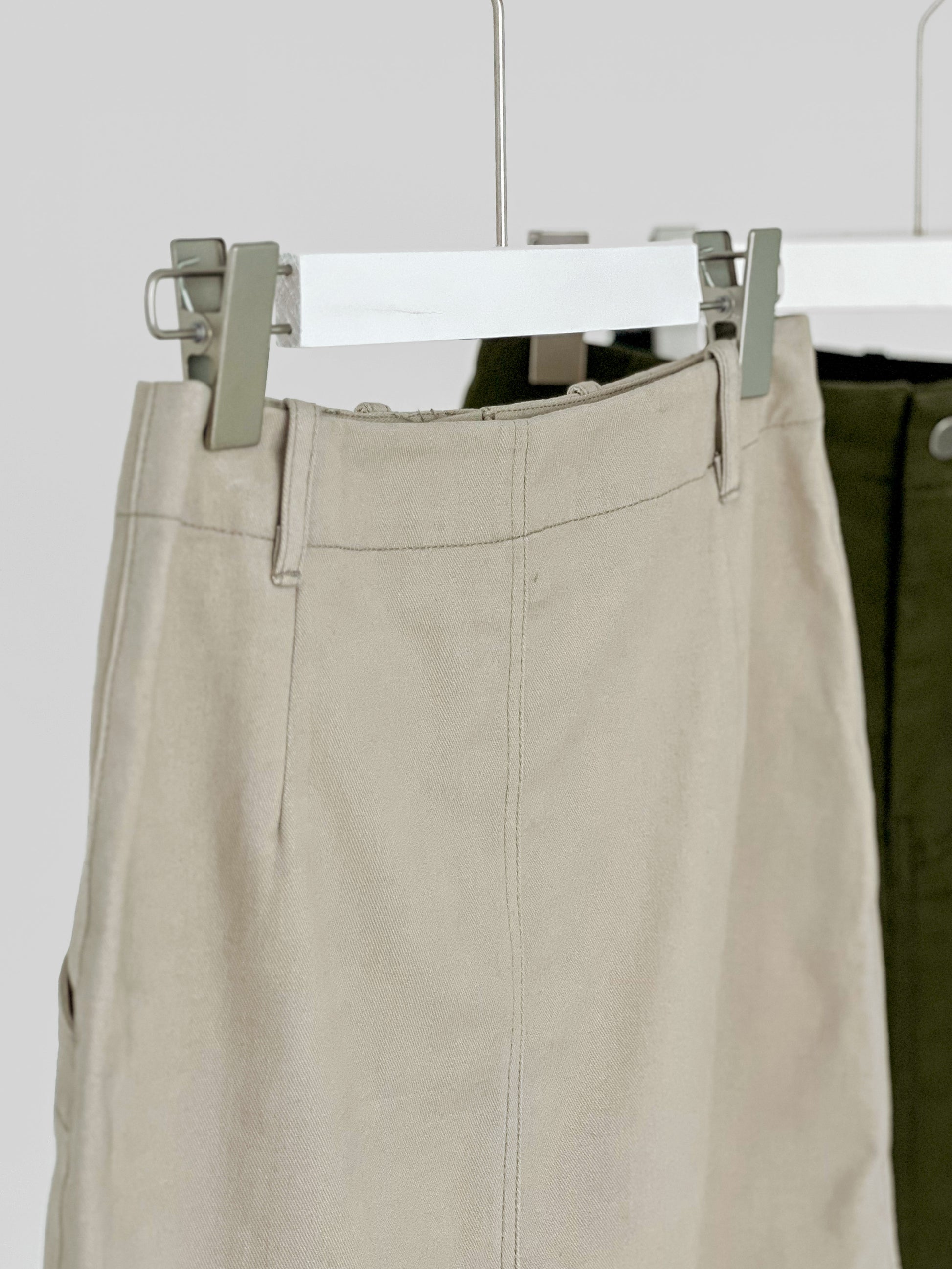 Maxine Patch Pocket Skirt - Cream