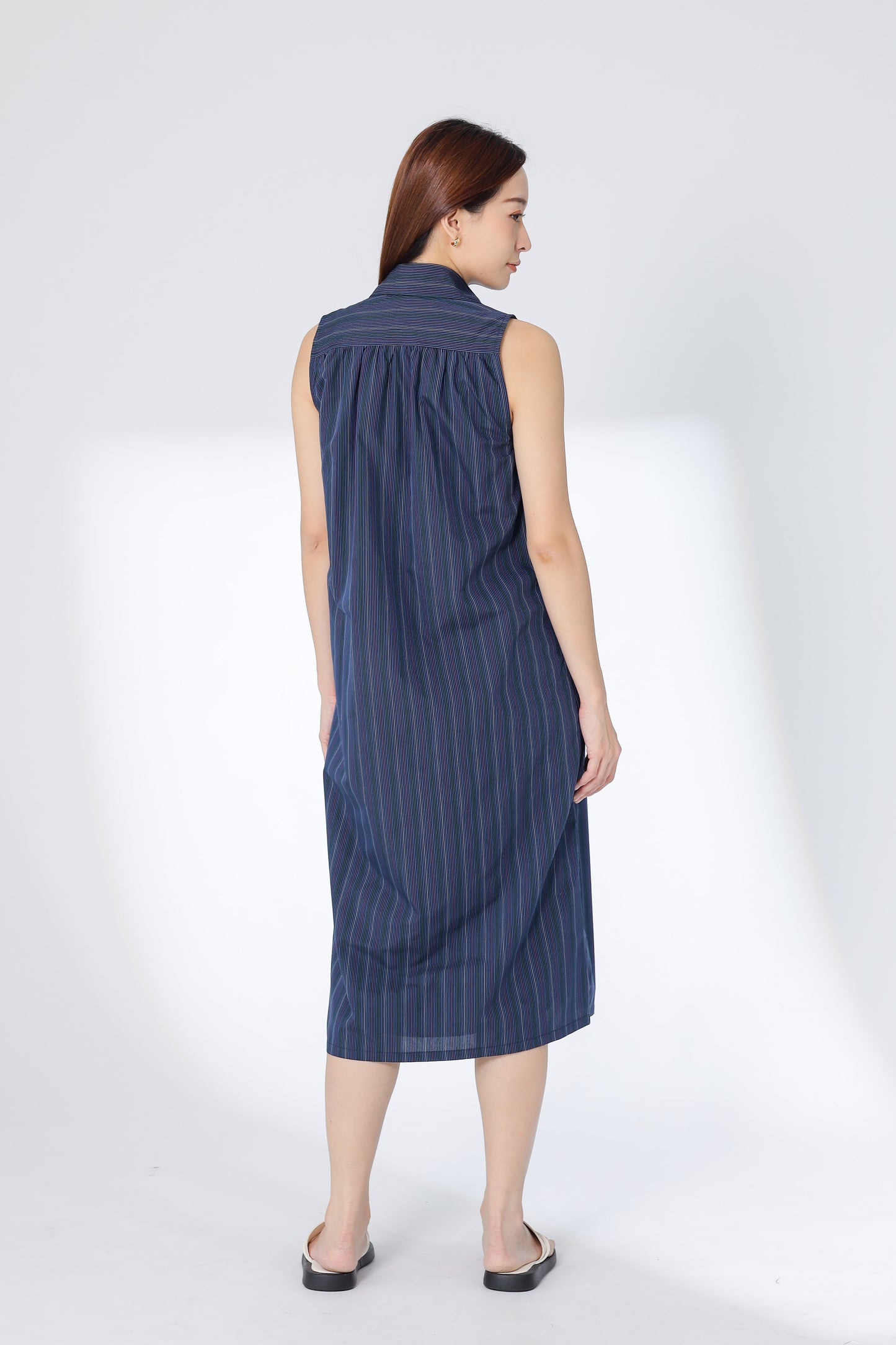 Mirren Sleeveless Shirt Dress - Multi