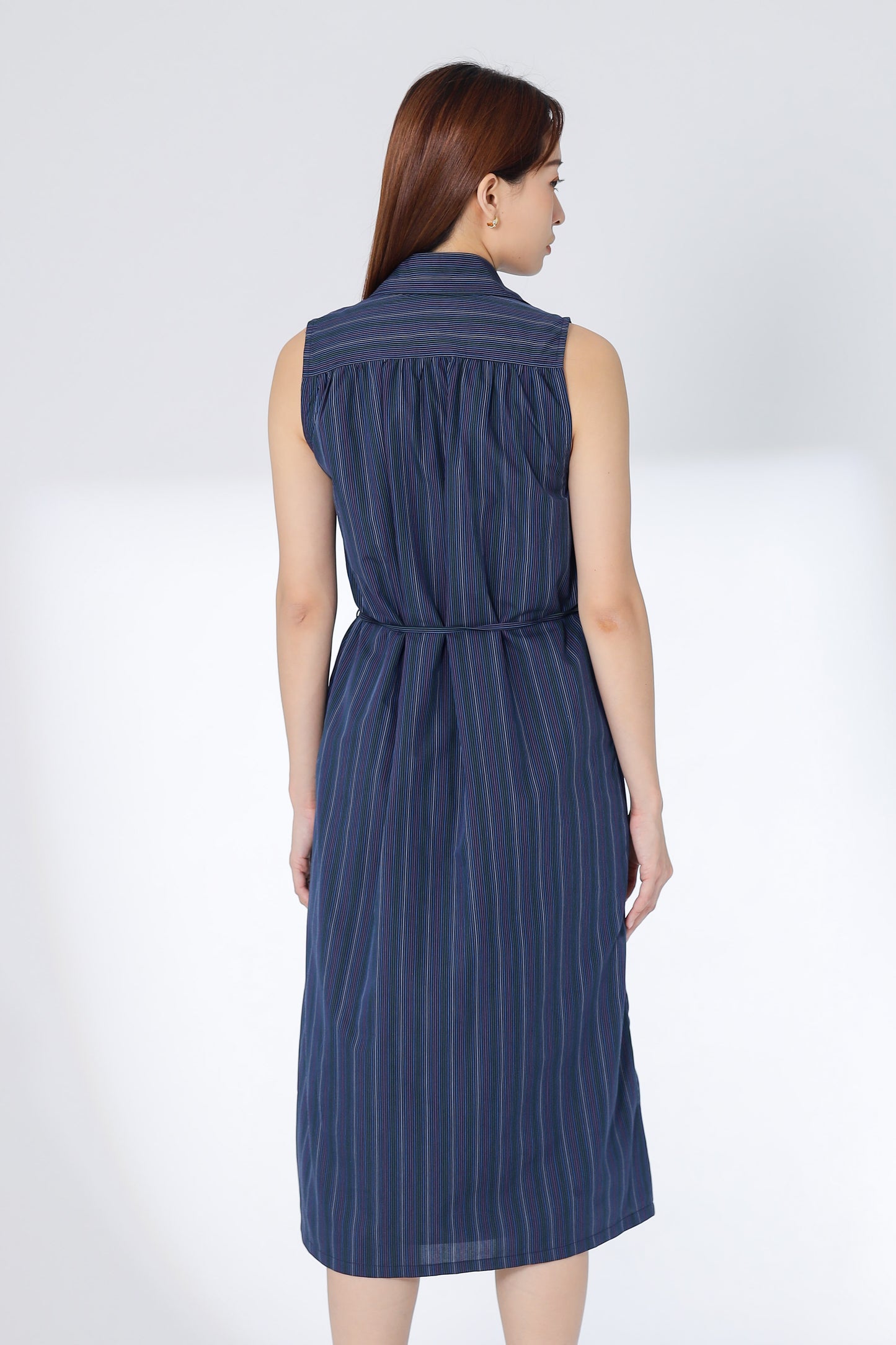 Mirren Sleeveless Shirt Dress - Multi