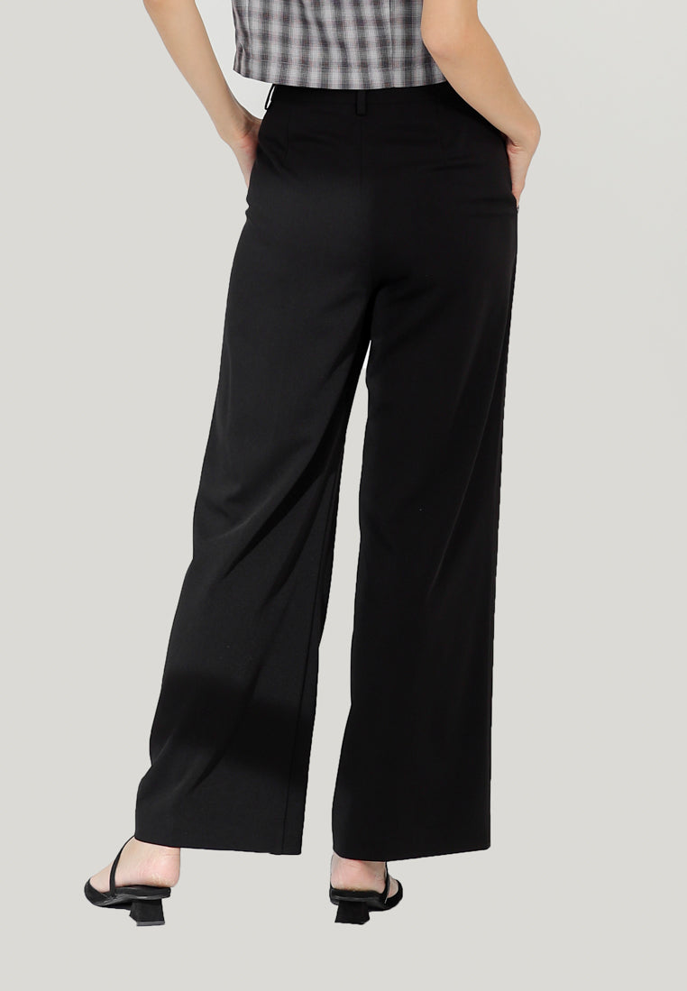 Nadine Straight Pants - Black
