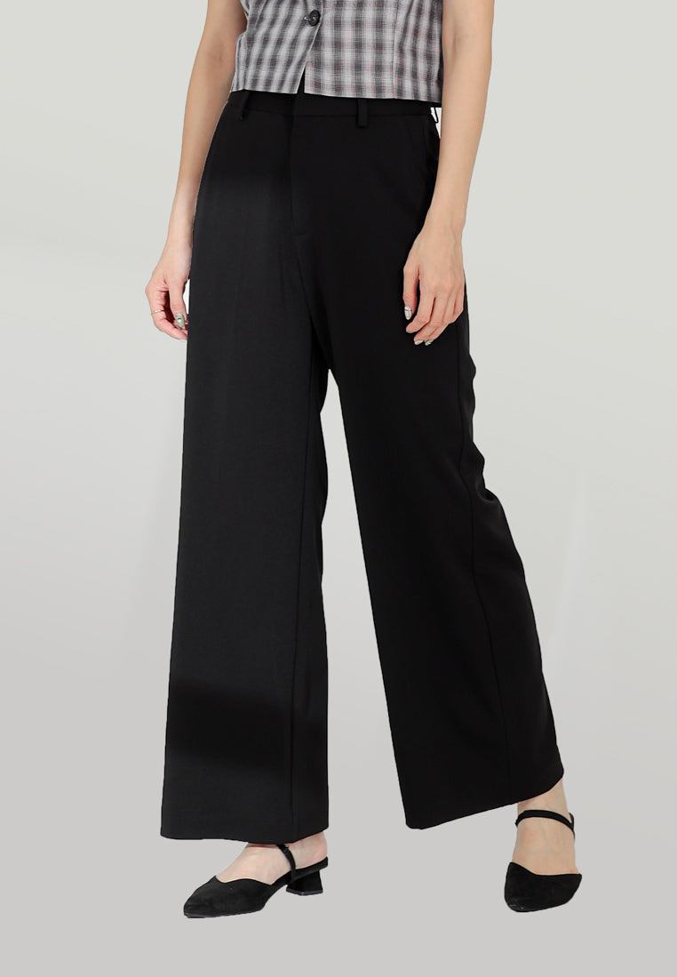 Nadine Straight Pants - Black
