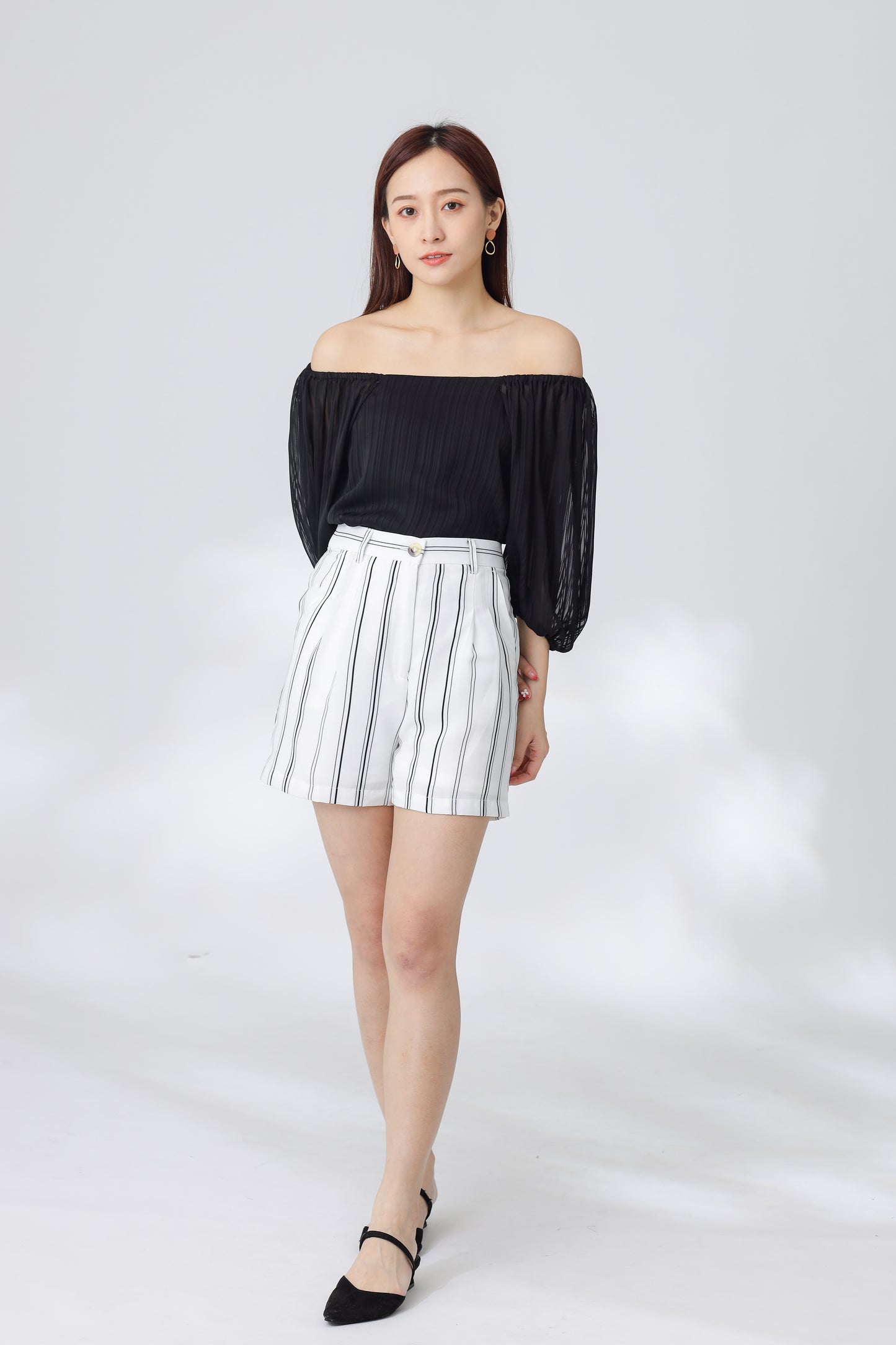 Nelia Trapezoid Top - Black